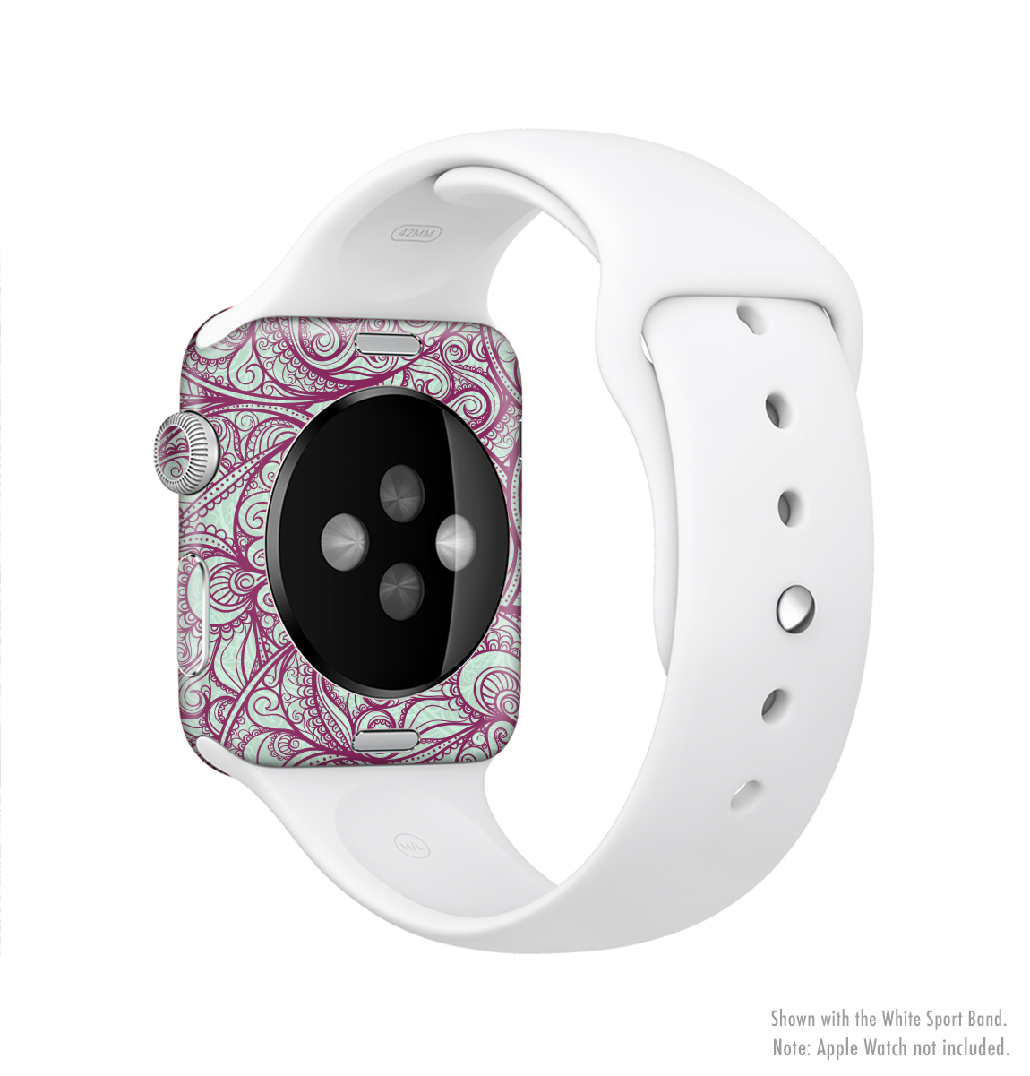 Vector Purple Thin Laced Full-Body Skin Kit for Apple Watch, showcasing a vibrant purple design with a sleek, protective vinyl finish.