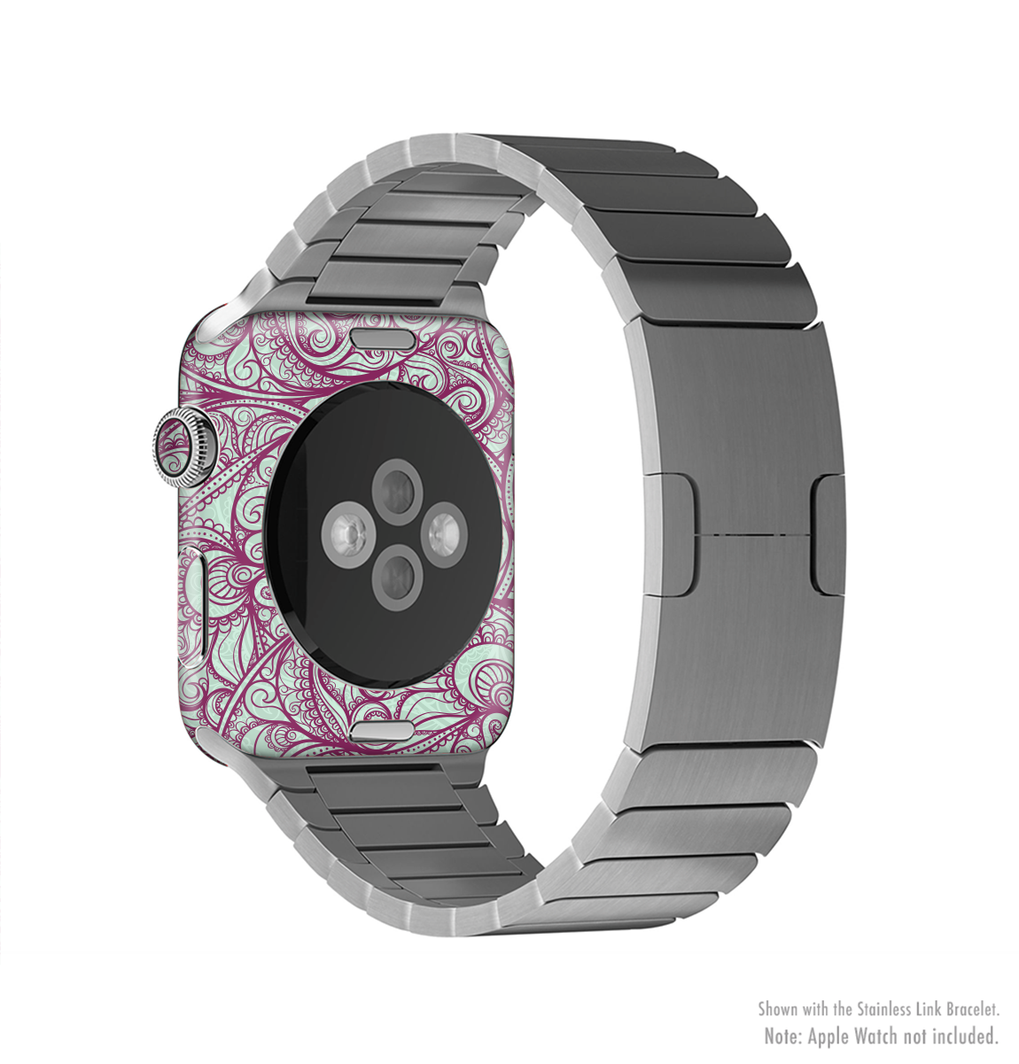 Vector Purple Thin Laced Full-Body Skin Kit for Apple Watch, showcasing a vibrant purple design with a sleek, protective vinyl finish.