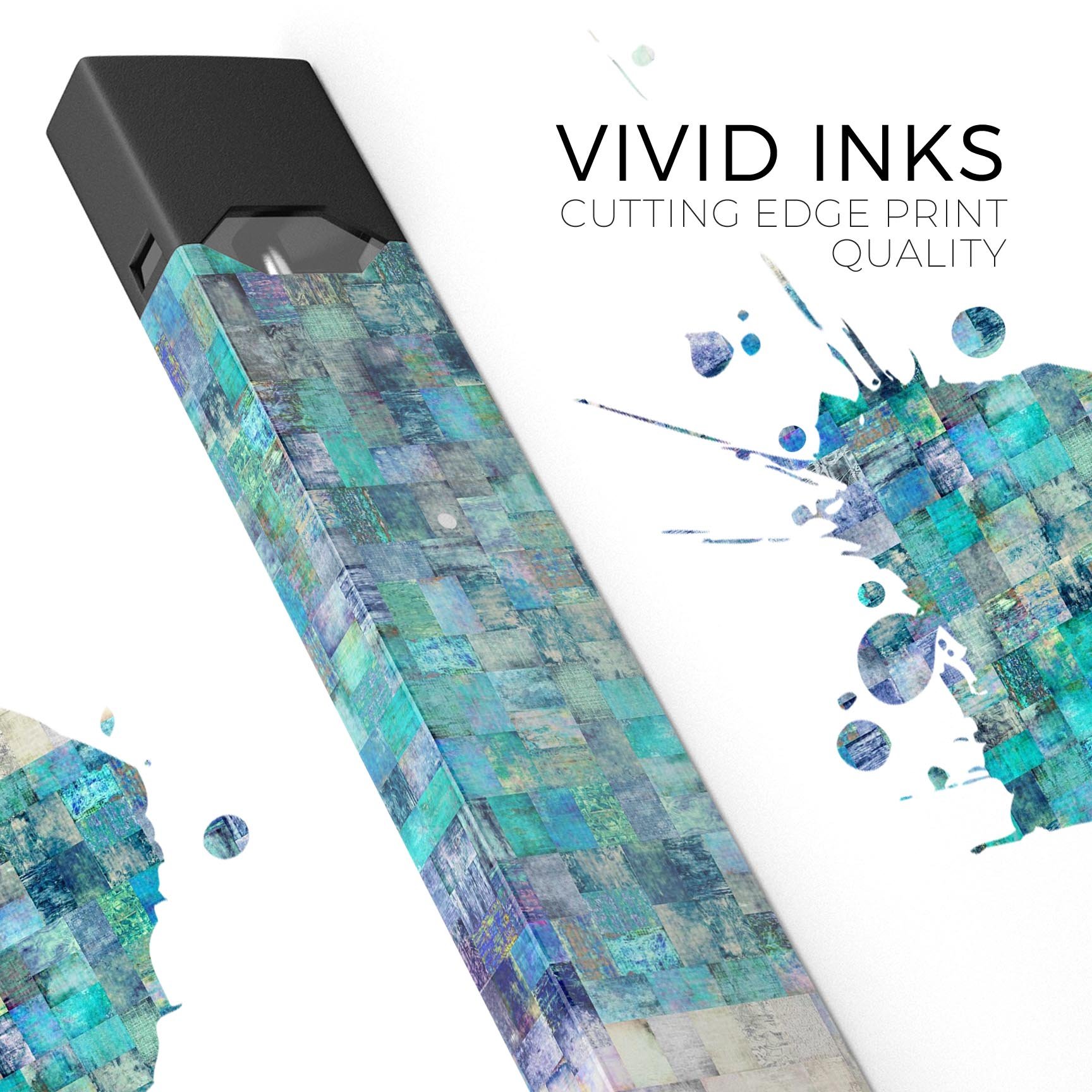 Premium Decal Protective Skin-Wrap Sticker designed for JUUL vaping device, showcasing vibrant colors and intricate patterns.