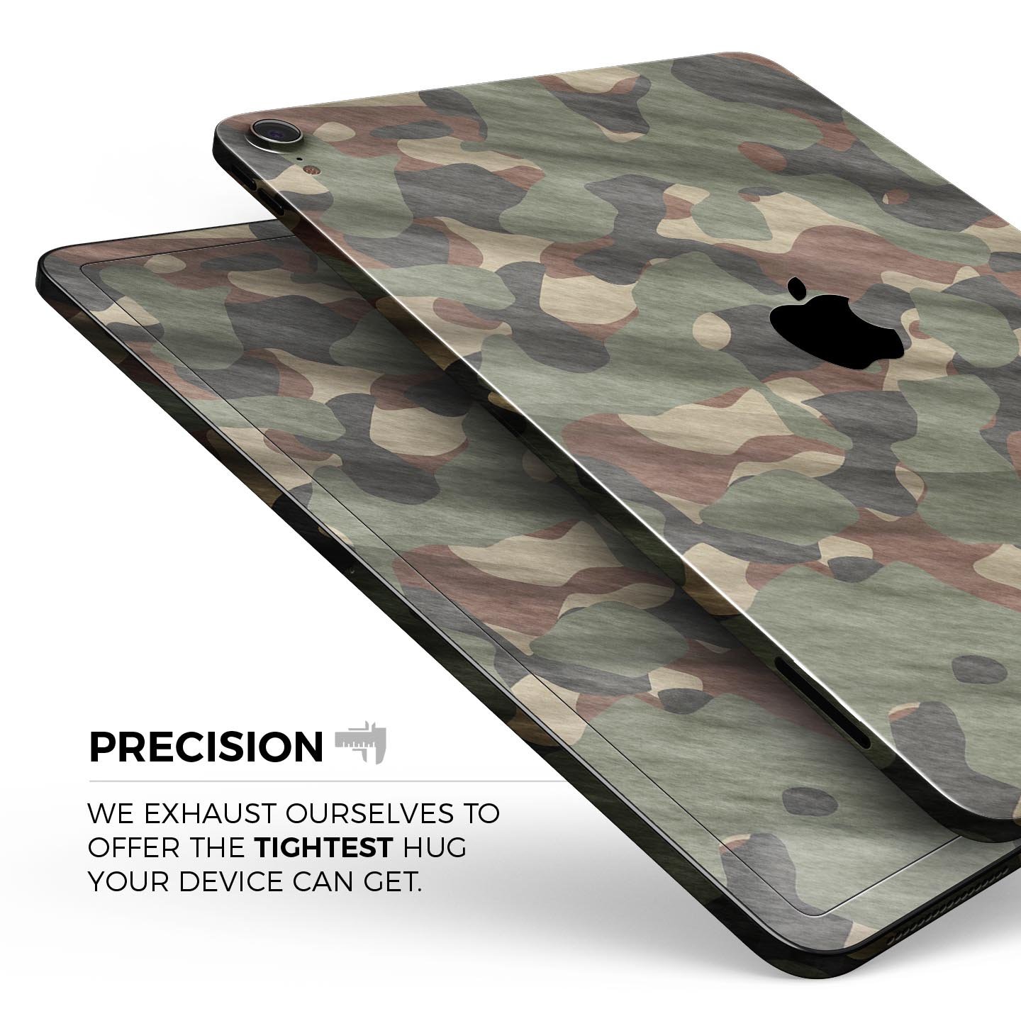 Traditional Camouflage Full Body Skin Decal for Apple iPad Pro, showcasing its premium 3M material and stylish design.