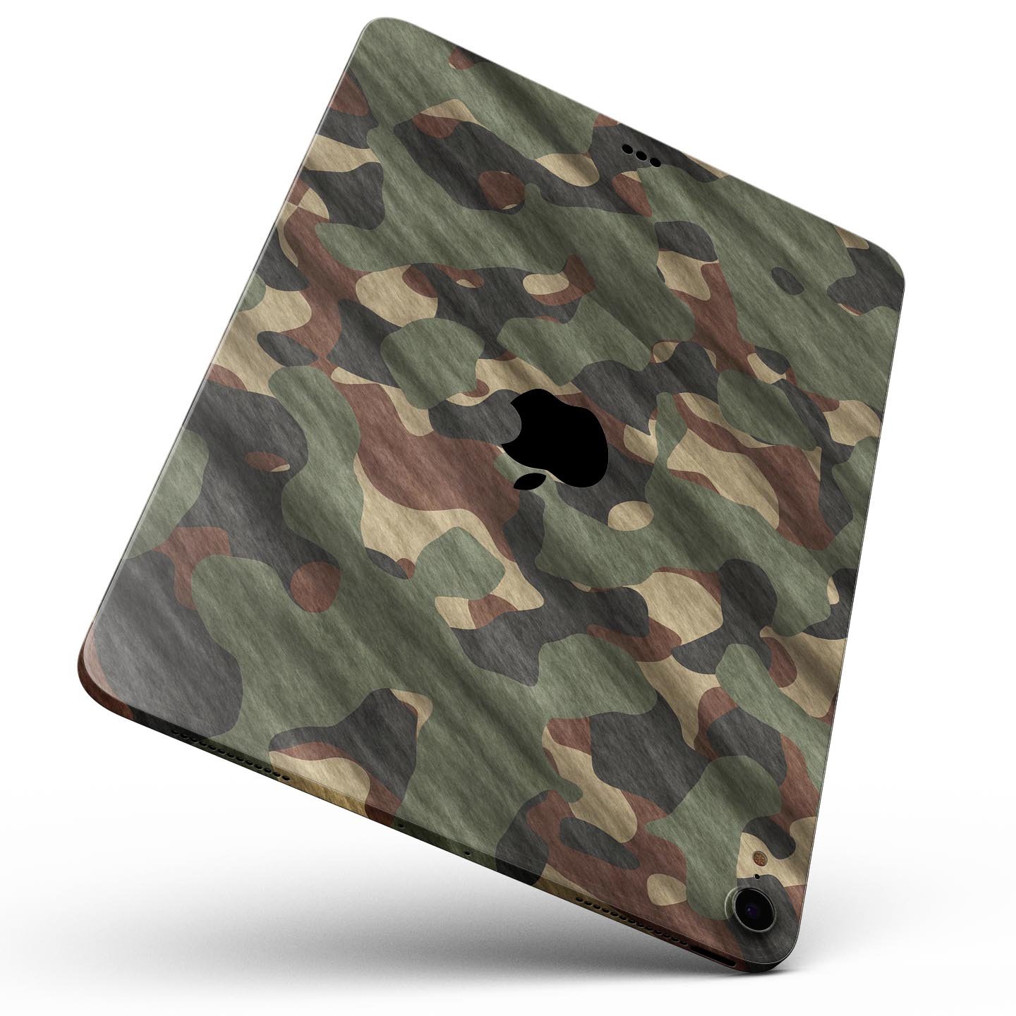 Traditional Camouflage Full Body Skin Decal for Apple iPad Pro, showcasing its premium 3M material and stylish design.