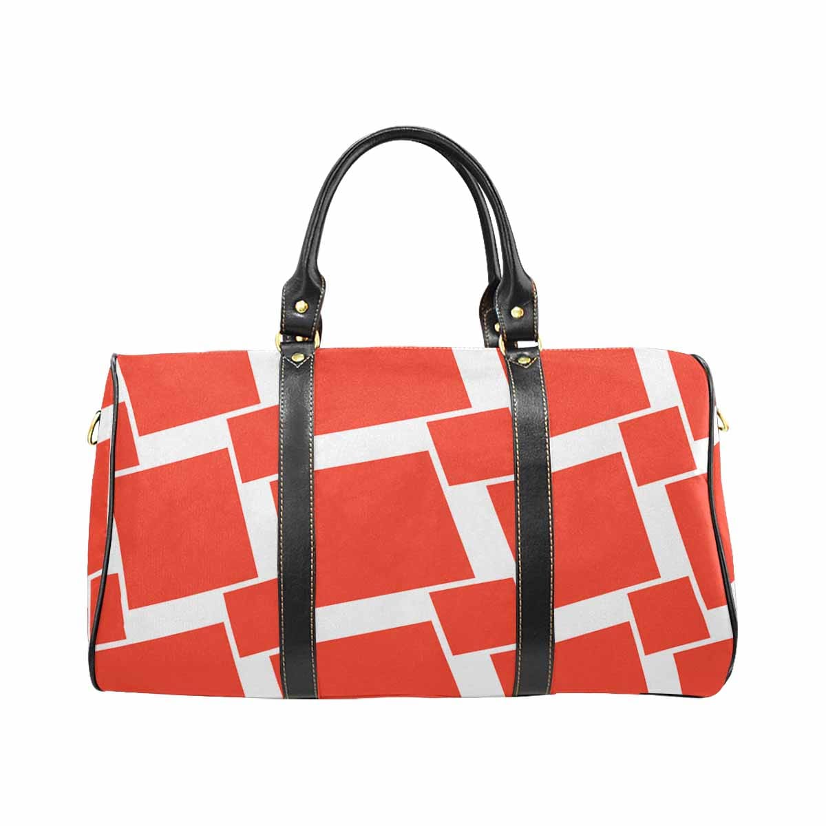 A stylish travel bag made from waterproof fabric, featuring an adjustable shoulder strap and spacious main compartment.