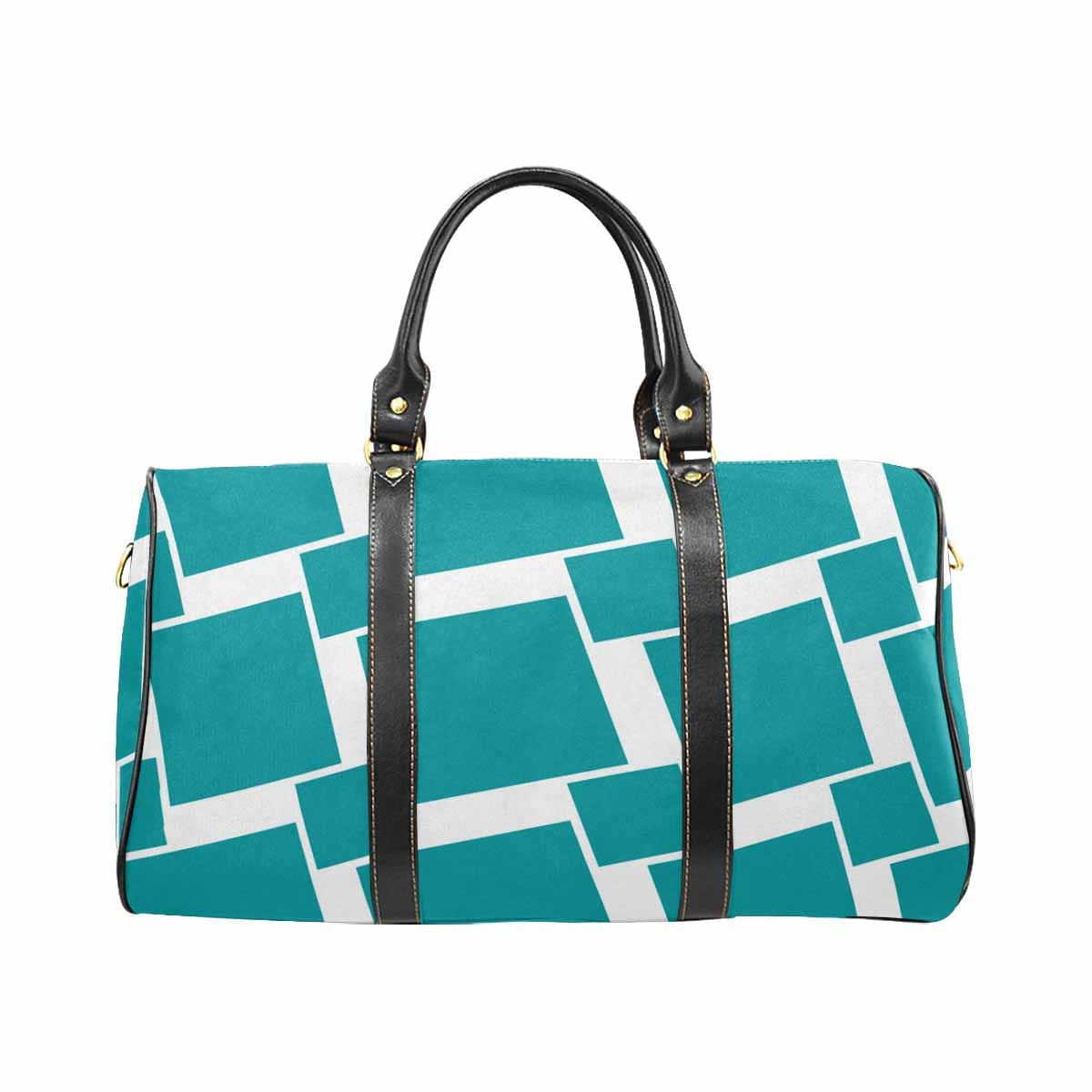 Mystic Blue Travel Bag with adjustable shoulder strap, showcasing its spacious design and durable fabric.