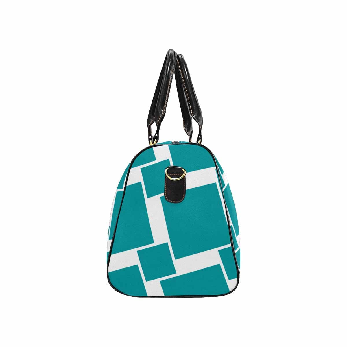 Mystic Blue Travel Bag with adjustable shoulder strap, showcasing its spacious design and durable fabric.