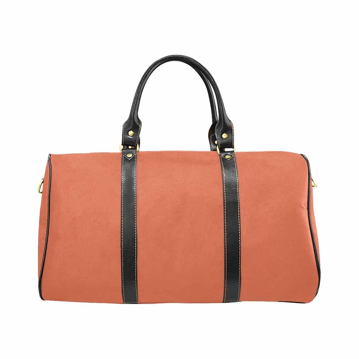 Burnt Sienna Red Leather Carry On Bag with spacious design and durable features.