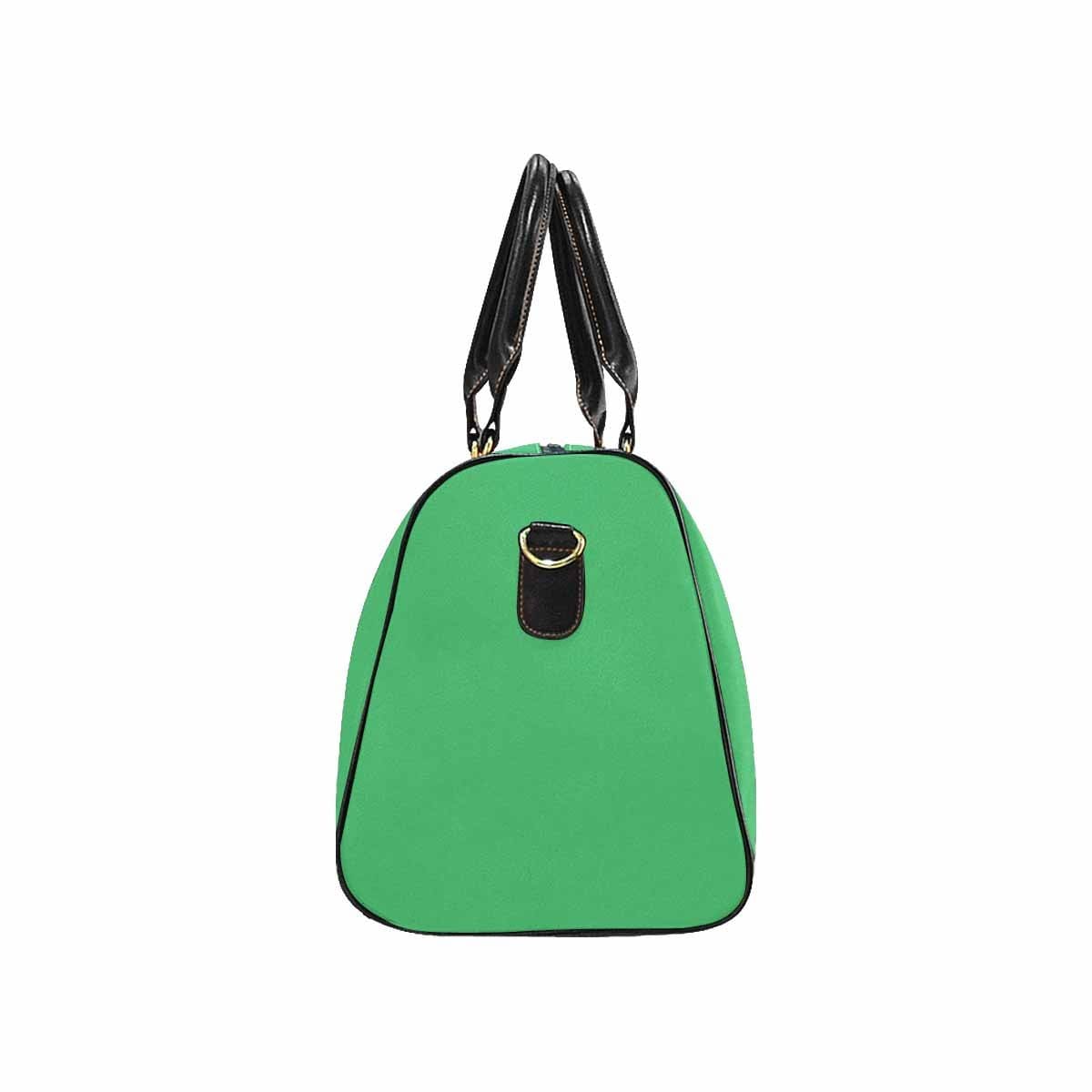 Emerald green leather carry on bag with spacious design and durable features, perfect for stylish travel.