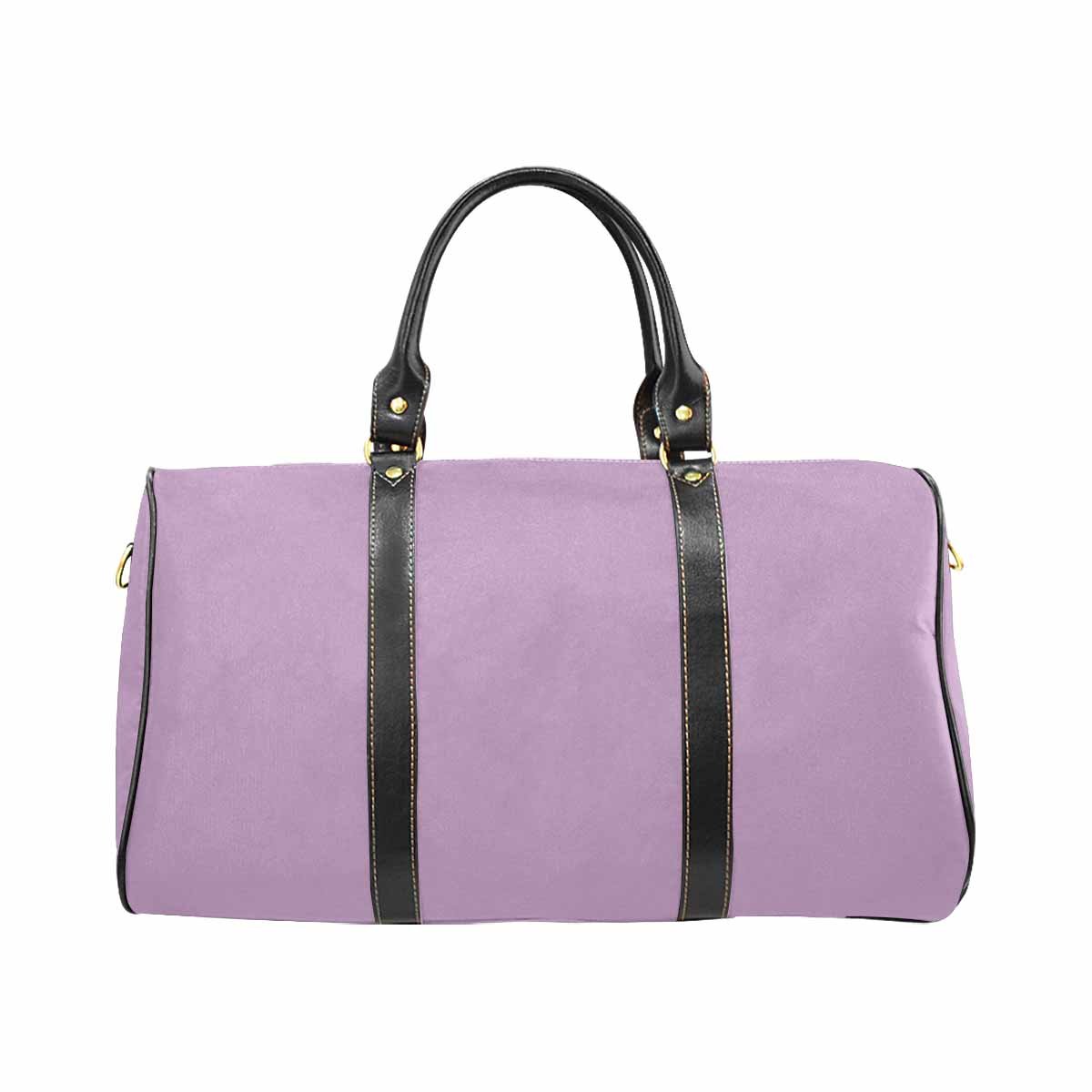 Lilac Purple Leather Carry On Travel Bag with spacious design and durable features.