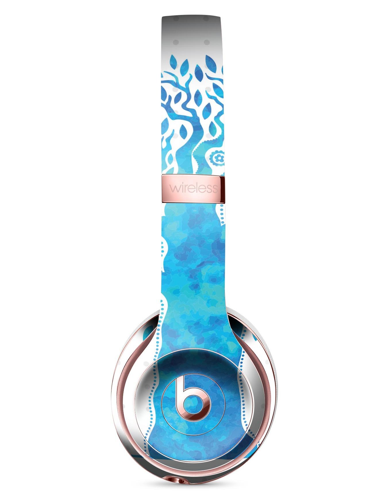 Tree of Life Full-Body Skin Kit for Beats by Dre Solo 3 Wireless, showcasing vibrant design and precise fit.