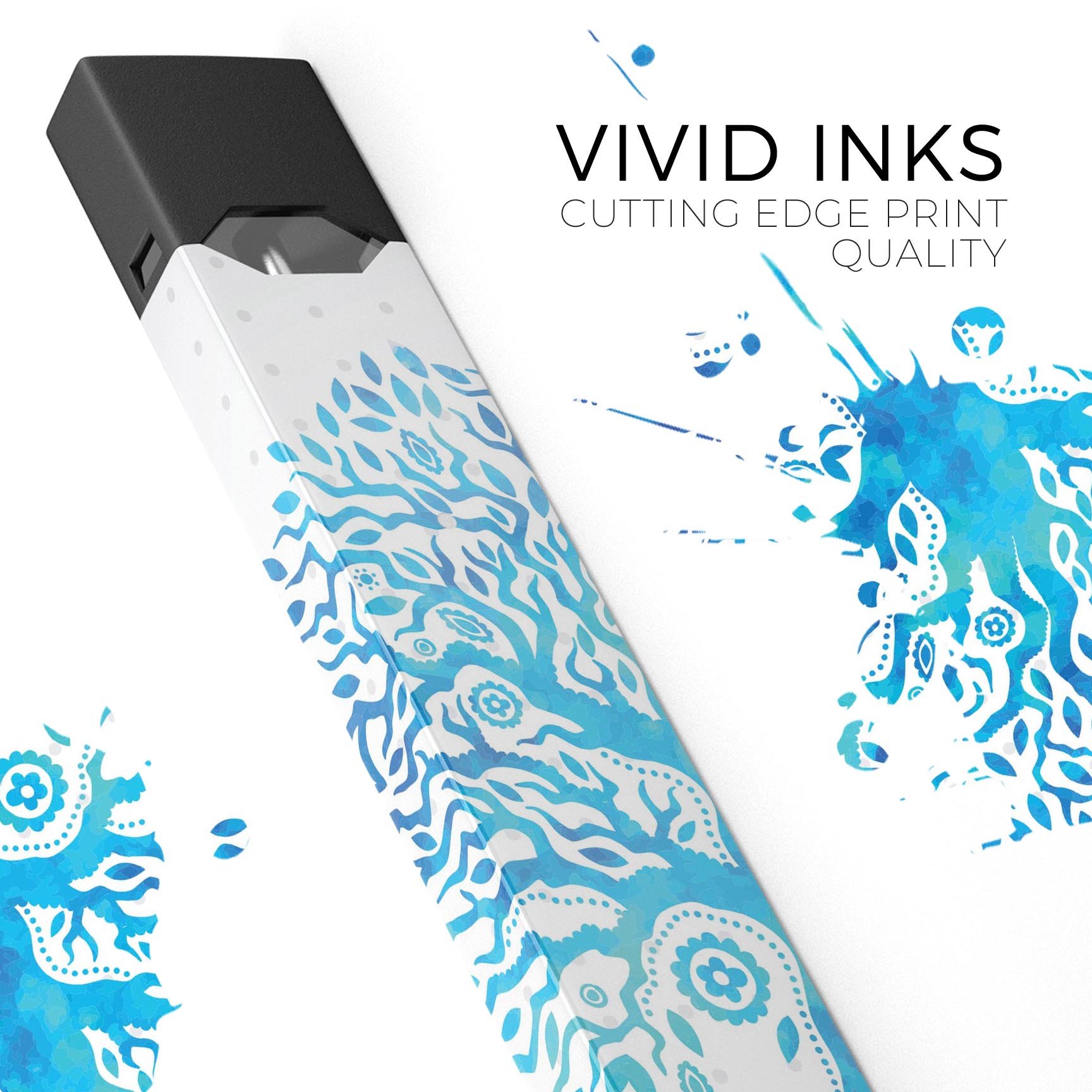 Tree of Life premium decal skin-wrap sticker designed for JUUL vaping device, showcasing intricate design and vibrant colors.