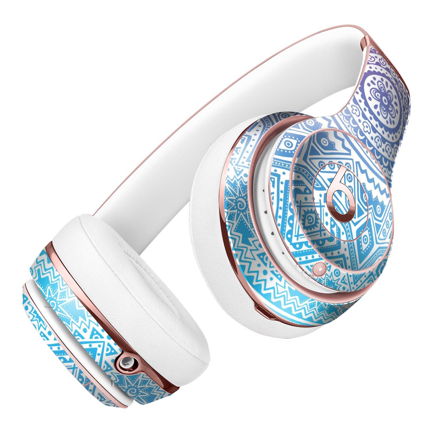 Tribal Ethnic Mandala v5 Full-Body Skin Kit for Beats by Dre Solo 3 Wireless Headphones, showcasing vibrant design and premium vinyl material.
