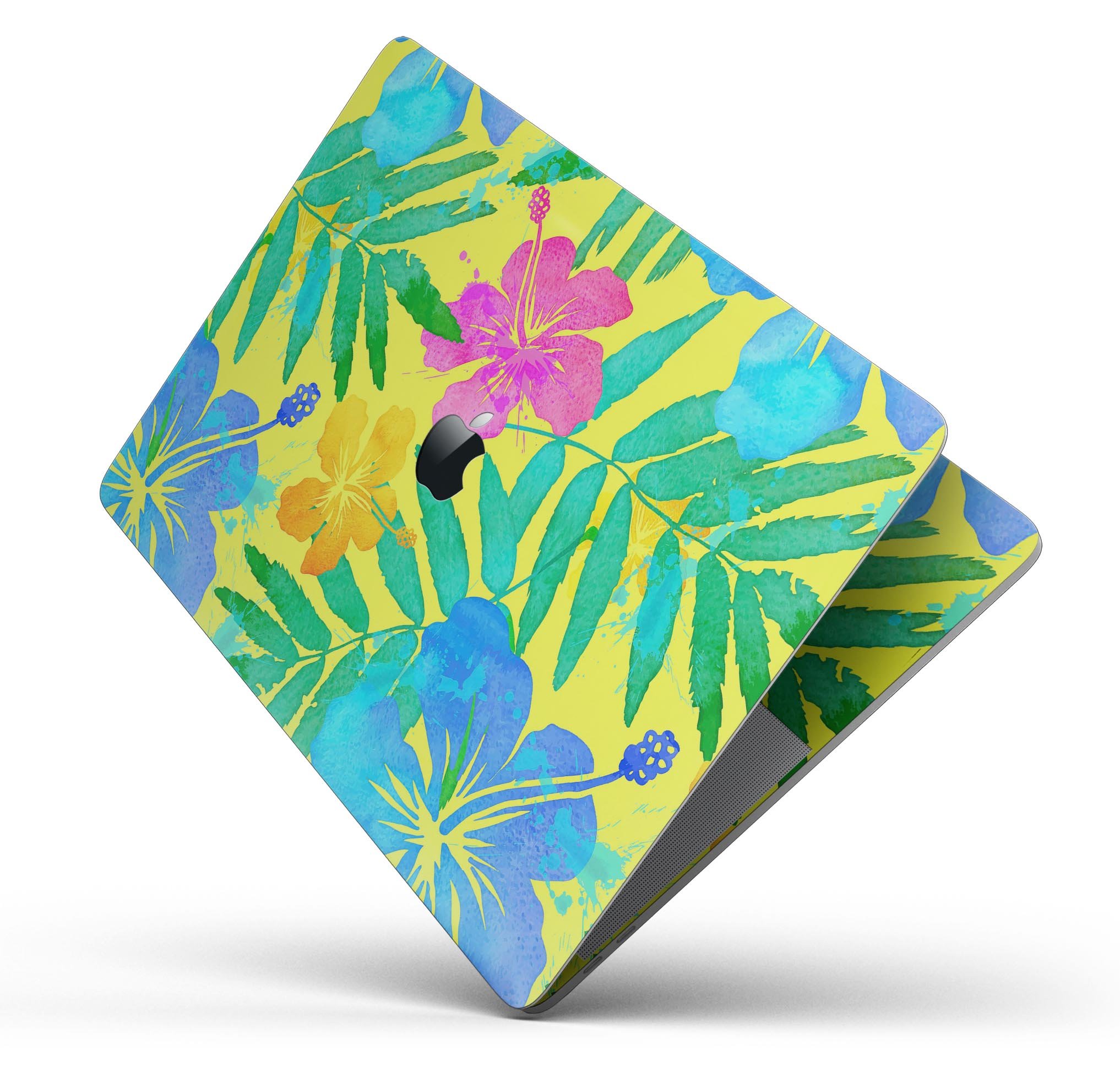 Tropical Fluorescent v2 skin decal wrap kit for Apple MacBook, showcasing vibrant colors and a sleek design.