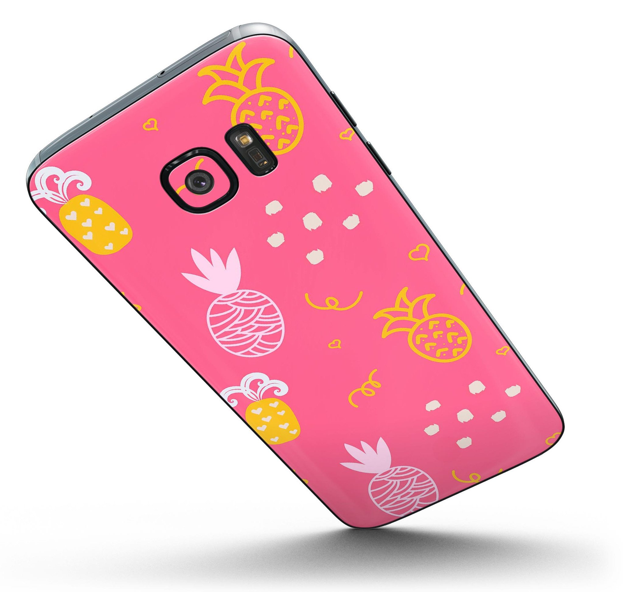 Tropical Summer Love v2 skin kit for Samsung Galaxy S7, showcasing vibrant design and premium vinyl material.