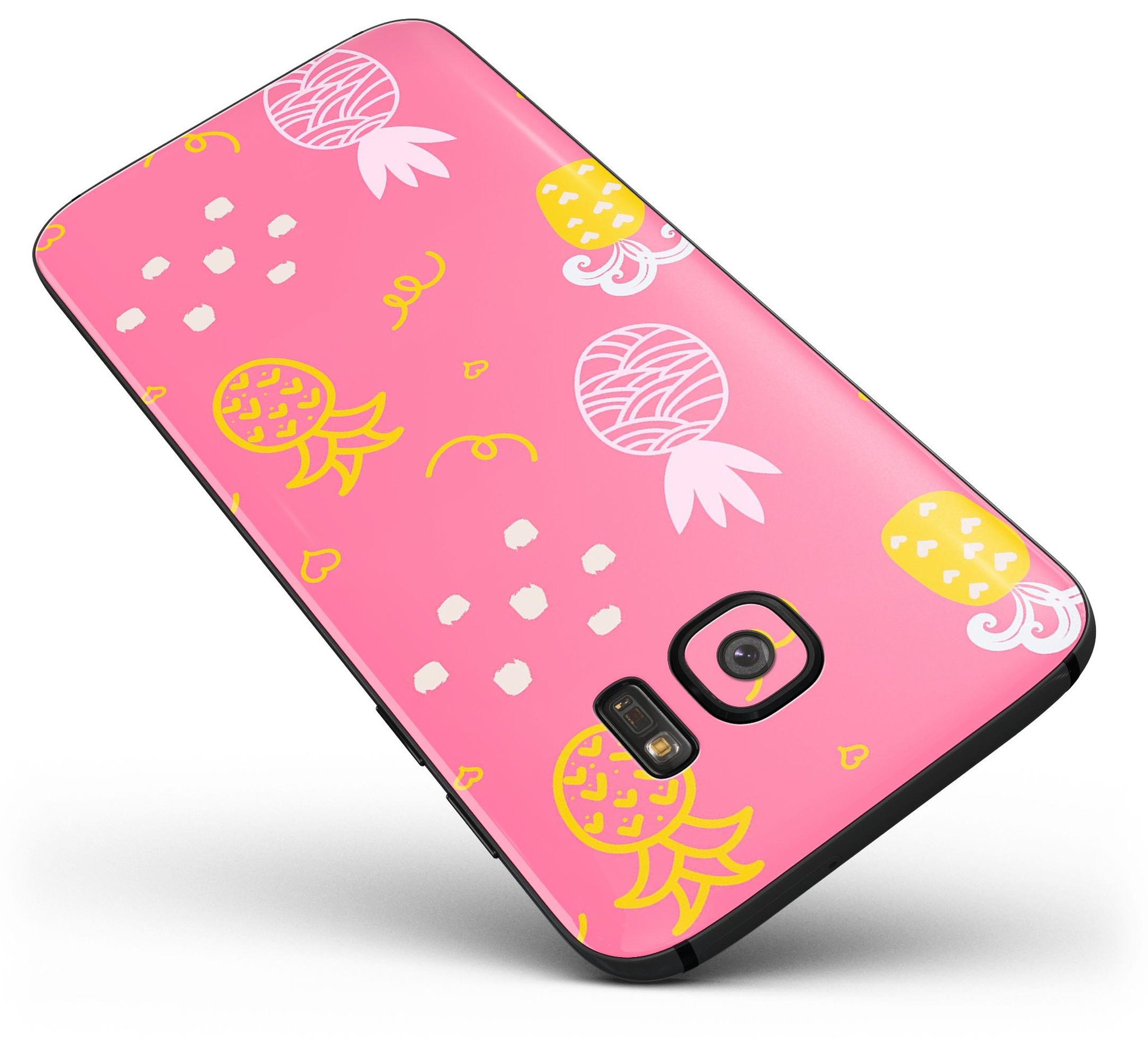 Tropical Summer Love v2 skin kit for Samsung Galaxy S7, showcasing vibrant design and premium vinyl material.