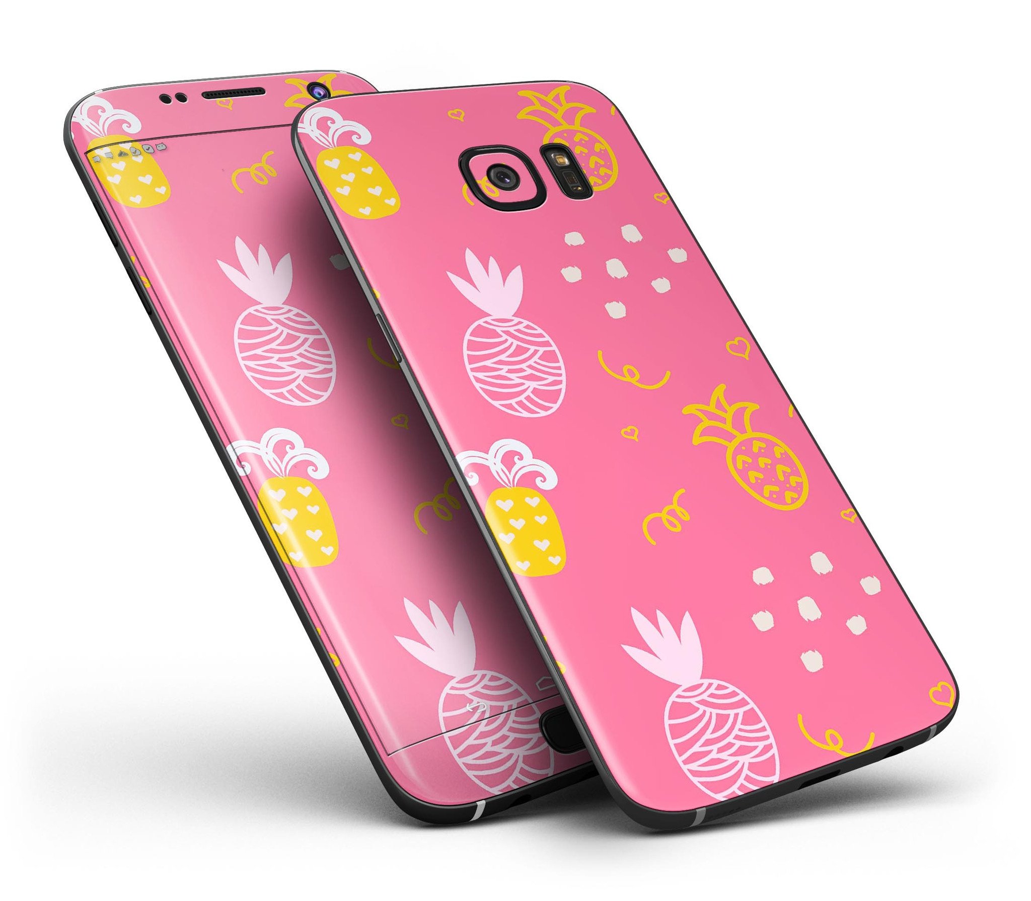 Tropical Summer Love v2 skin kit for Samsung Galaxy S7, showcasing vibrant design and premium vinyl material.