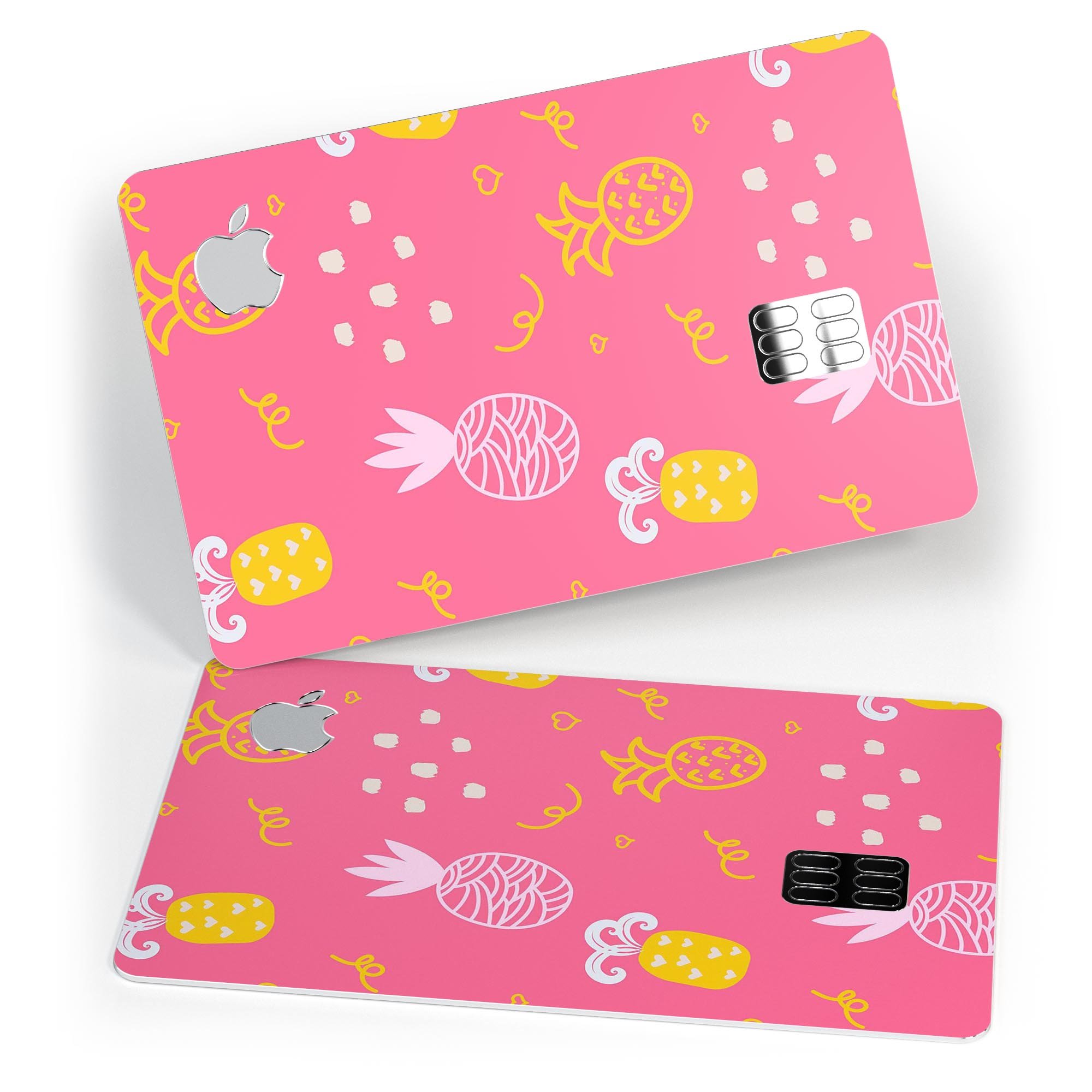 Tropical Summer Love v2 decal skin for Apple Card, showcasing vibrant colors and premium vinyl material.