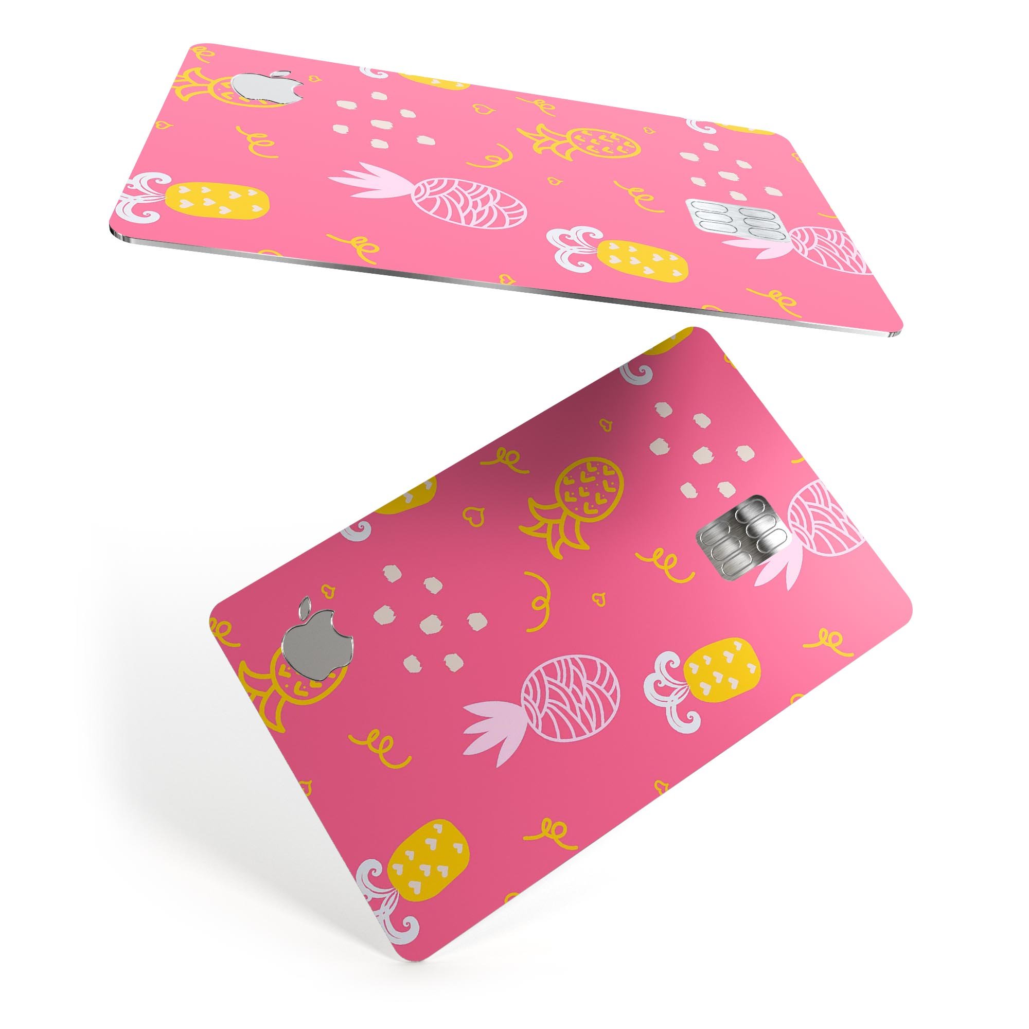 Tropical Summer Love v2 decal skin for Apple Card, showcasing vibrant colors and premium vinyl material.