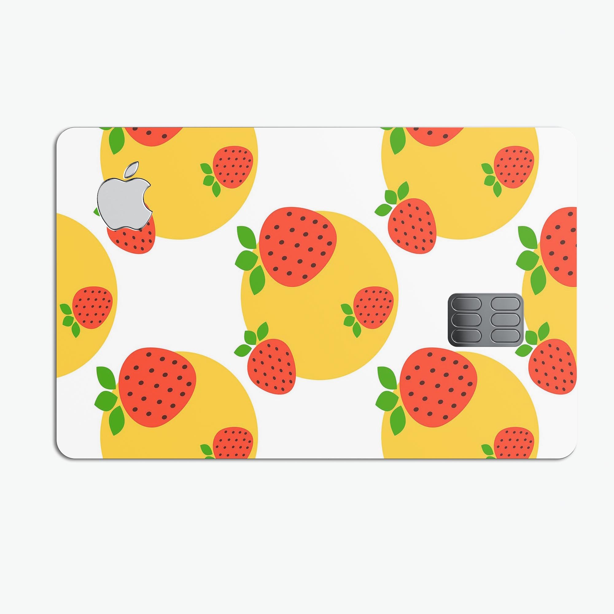 Tropical Summer Love v5 decal skin-kit for Apple Card, showcasing vibrant design and premium vinyl material.