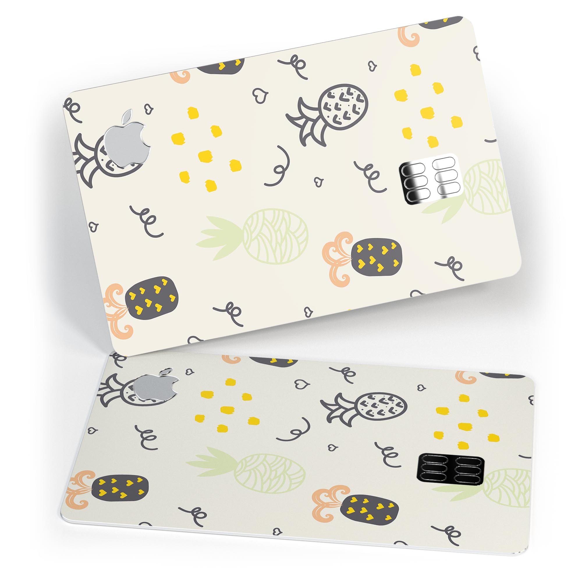 Tropical Summer Love v7 decal skin for Apple Card, showcasing vibrant colors and premium vinyl material.