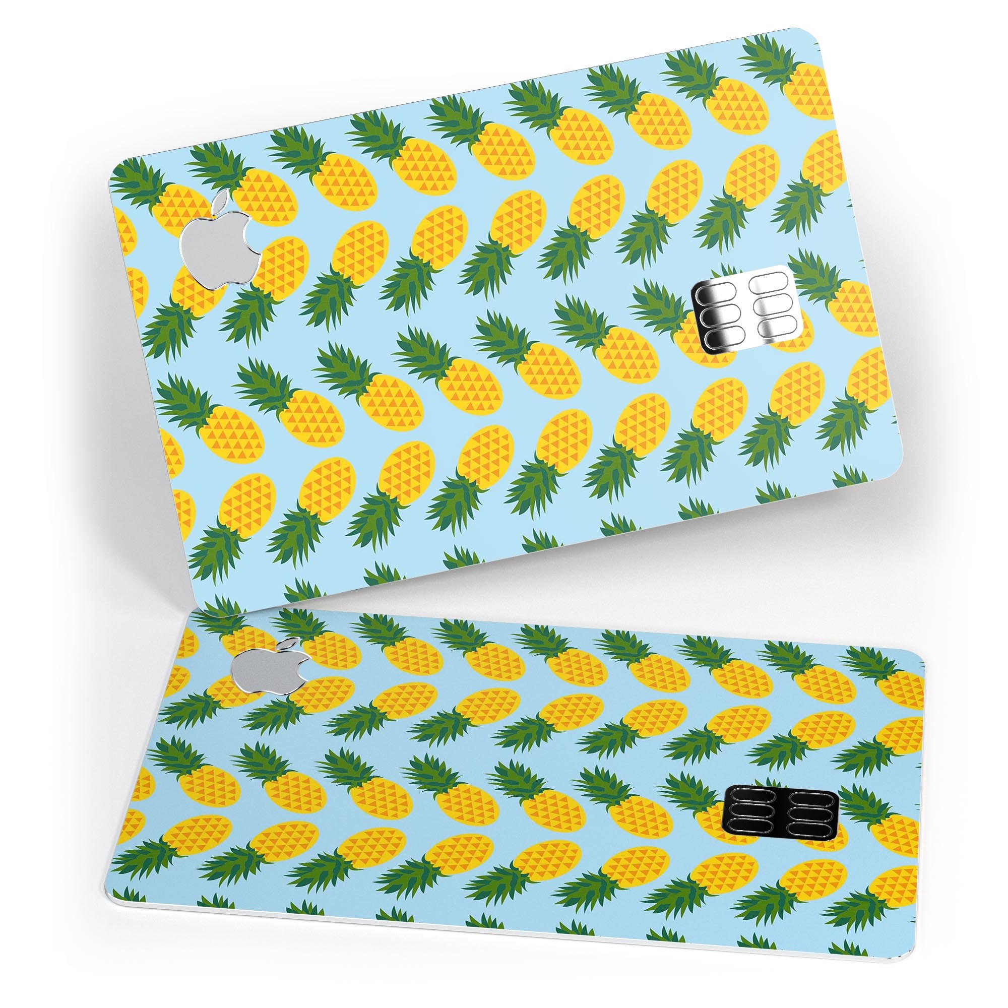 Tropical Twist Pineapple skin decal for Apple Card, showcasing vibrant design and premium quality.