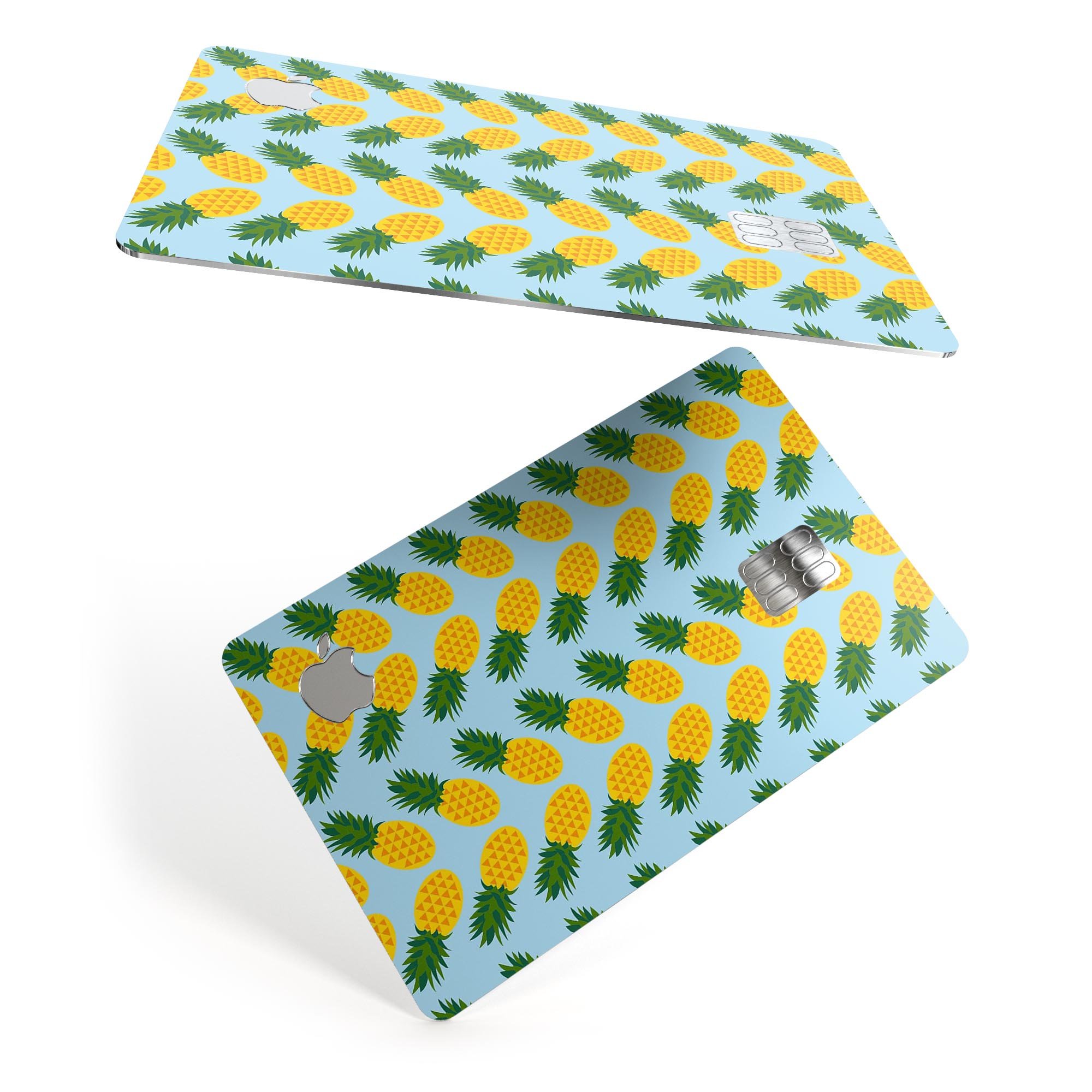 Tropical Twist Pineapple skin decal for Apple Card, showcasing vibrant design and premium quality.