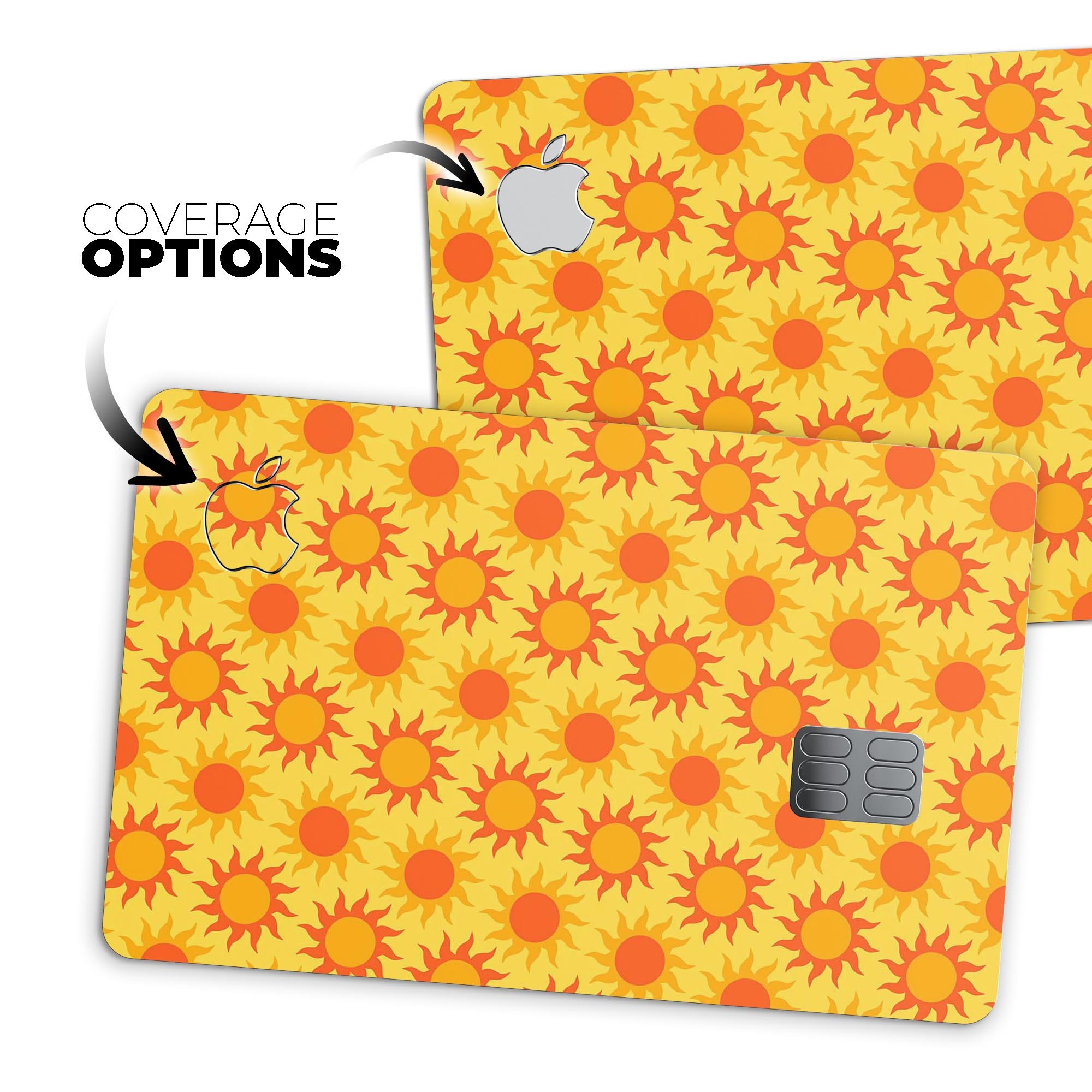 Tropical Twist v4 decal skin for Apple Card, showcasing vibrant design and premium vinyl material.