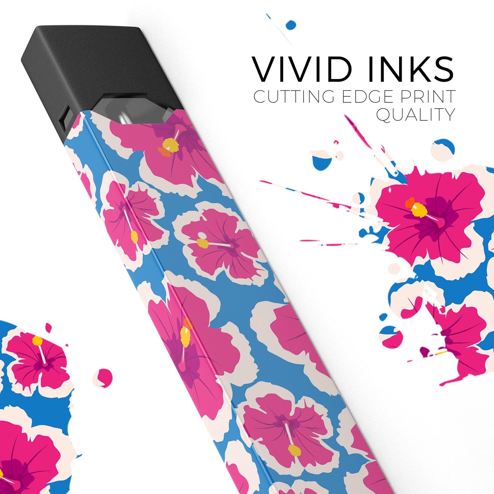 Tropical Twist v5 premium decal skin-wrap sticker for JUUL device, showcasing vibrant colors and precise cut.