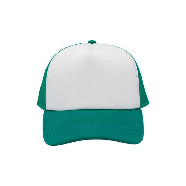 Stylish Trucker Cap made from 100% polyester foam with a mesh back, featuring a plastic adjustable snapback for a comfortable fit.