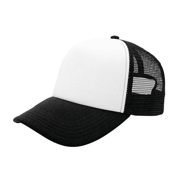 Stylish Trucker Cap made from 100% polyester foam with a mesh back, featuring a plastic adjustable snapback for a comfortable fit.