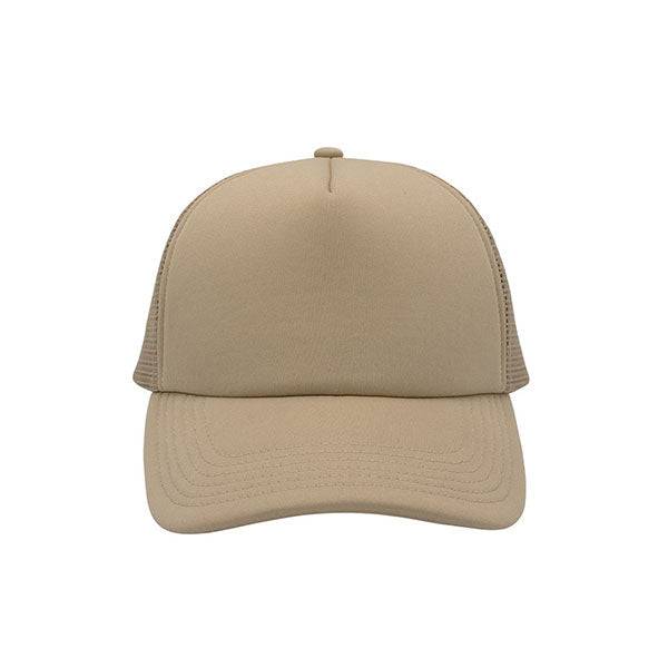 Stylish Trucker Cap made from 100% polyester foam with a mesh back, featuring a plastic adjustable snapback for a comfortable fit.