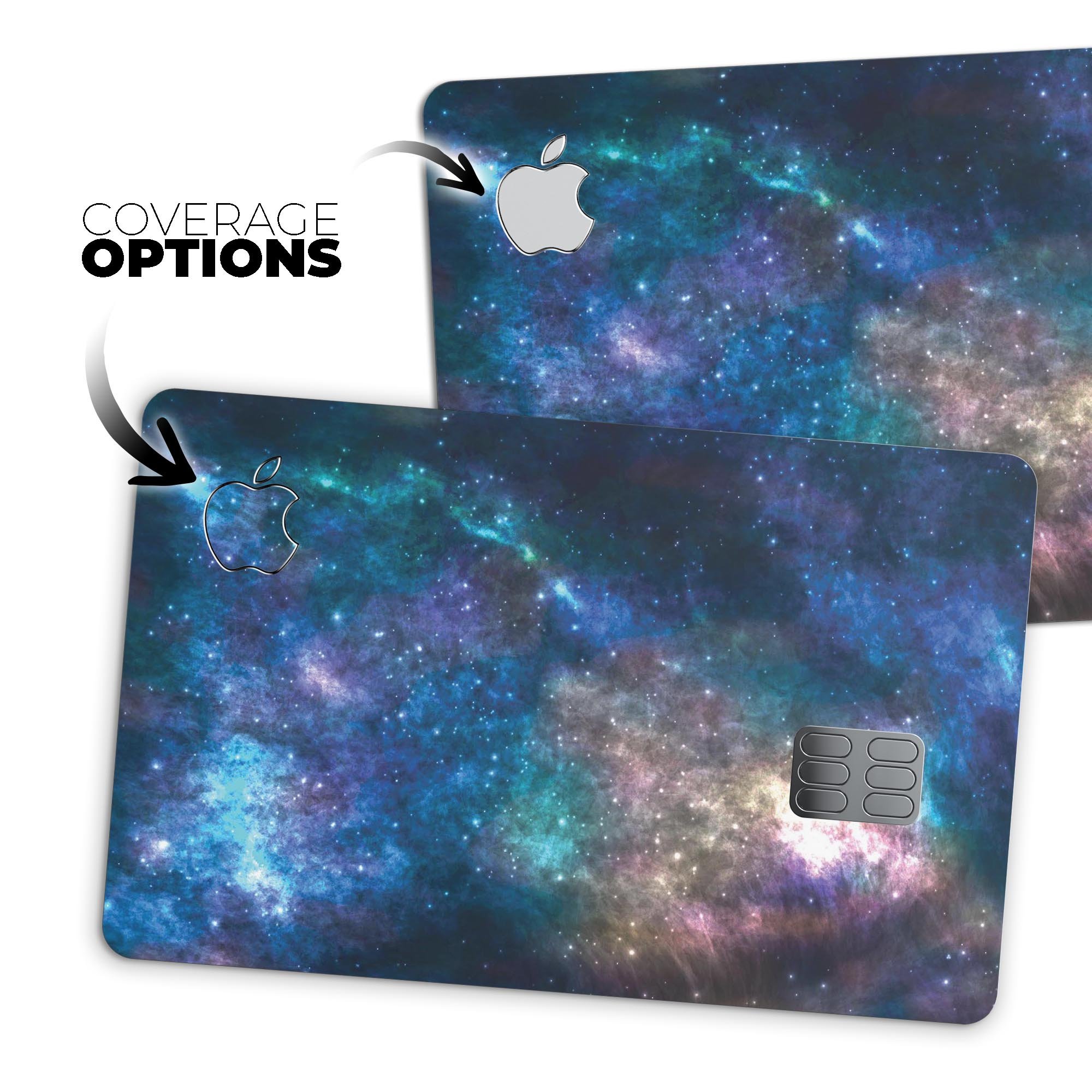 Vector Space V2 Premium Protective Decal Skin-Kit for Apple Card, showcasing its sleek design and high-quality finish.