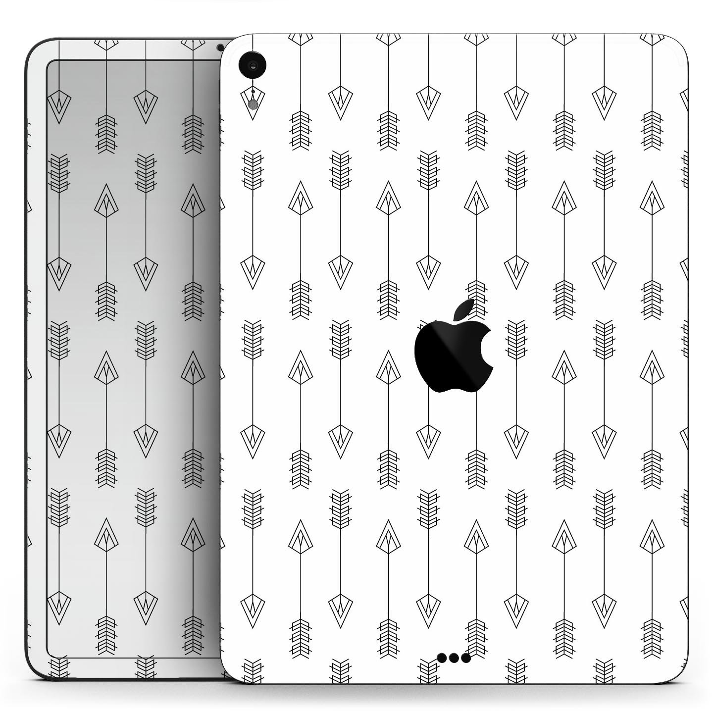 Vertical Ascending Arrows skin decal for Apple iPad, showcasing its sleek design and premium 3M material.