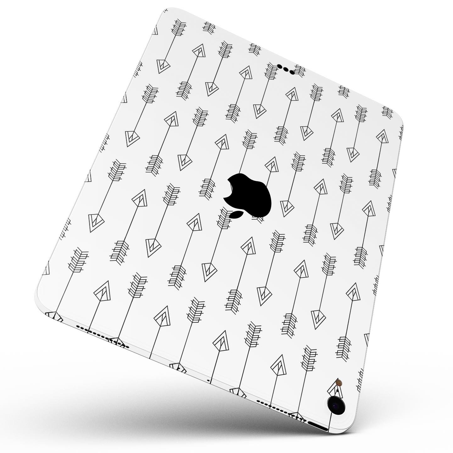Vertical Ascending Arrows skin decal for Apple iPad, showcasing its sleek design and premium 3M material.