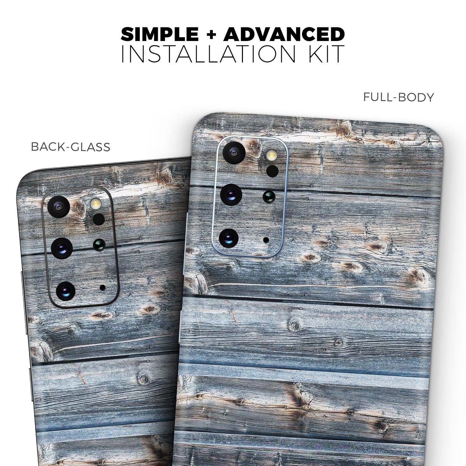 Vertical Planks of Wood skin for Samsung Galaxy S-Series, showcasing a stylish wood design with a premium finish.
