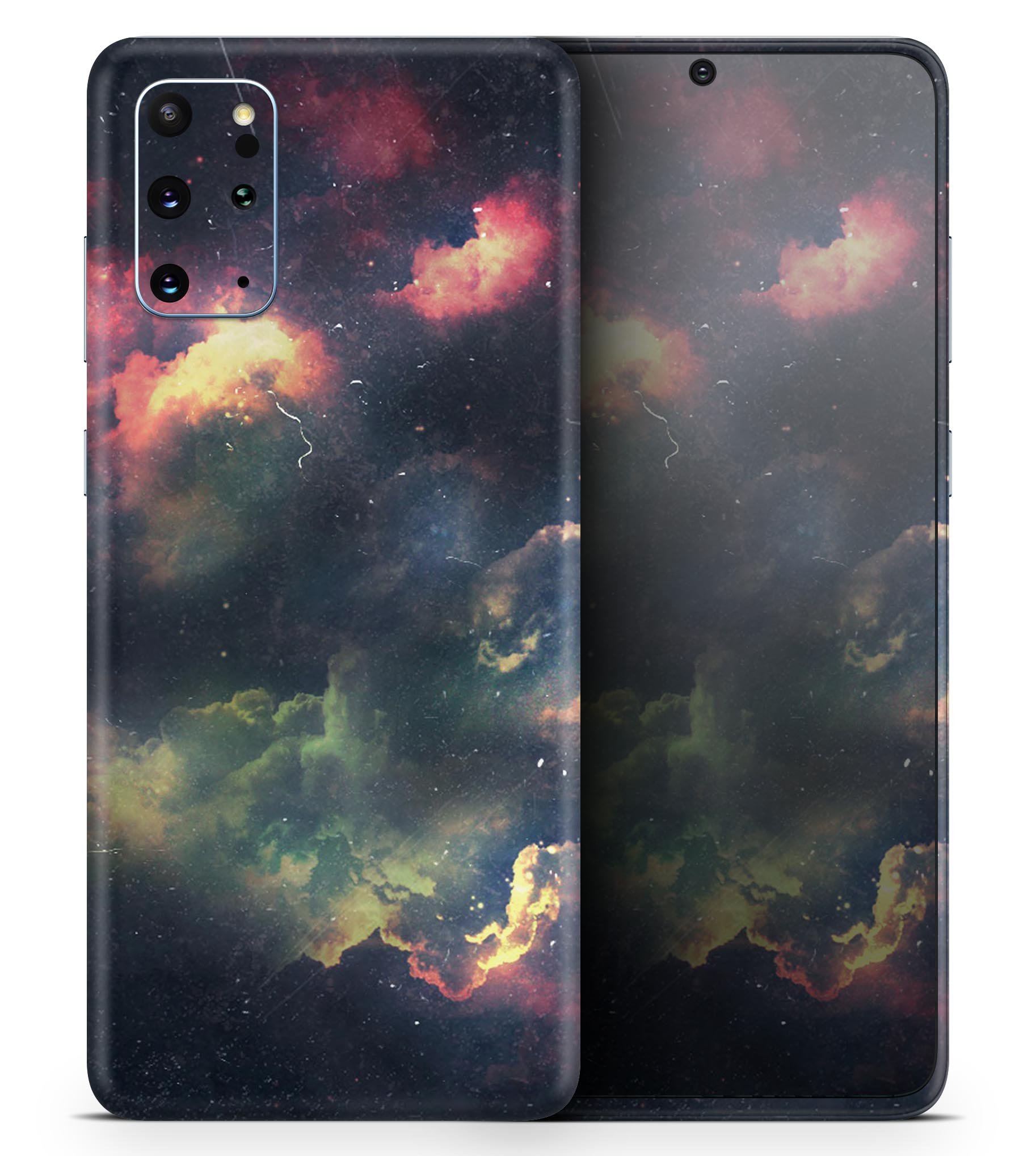 Vintage Stormy Sky Skin-Kit for Samsung Galaxy S20, showcasing a stylish design with a premium vinyl finish.