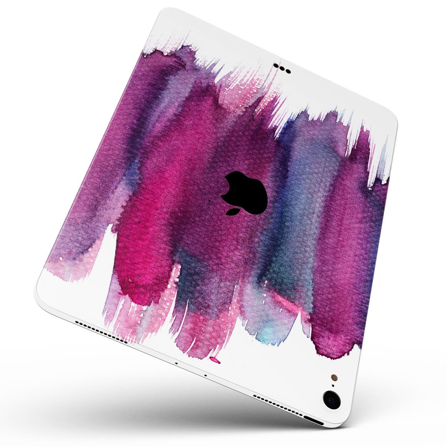 Violet Mixed Watercolor skin decal for Apple iPad Pro, showcasing vibrant colors and a sleek design for device protection.