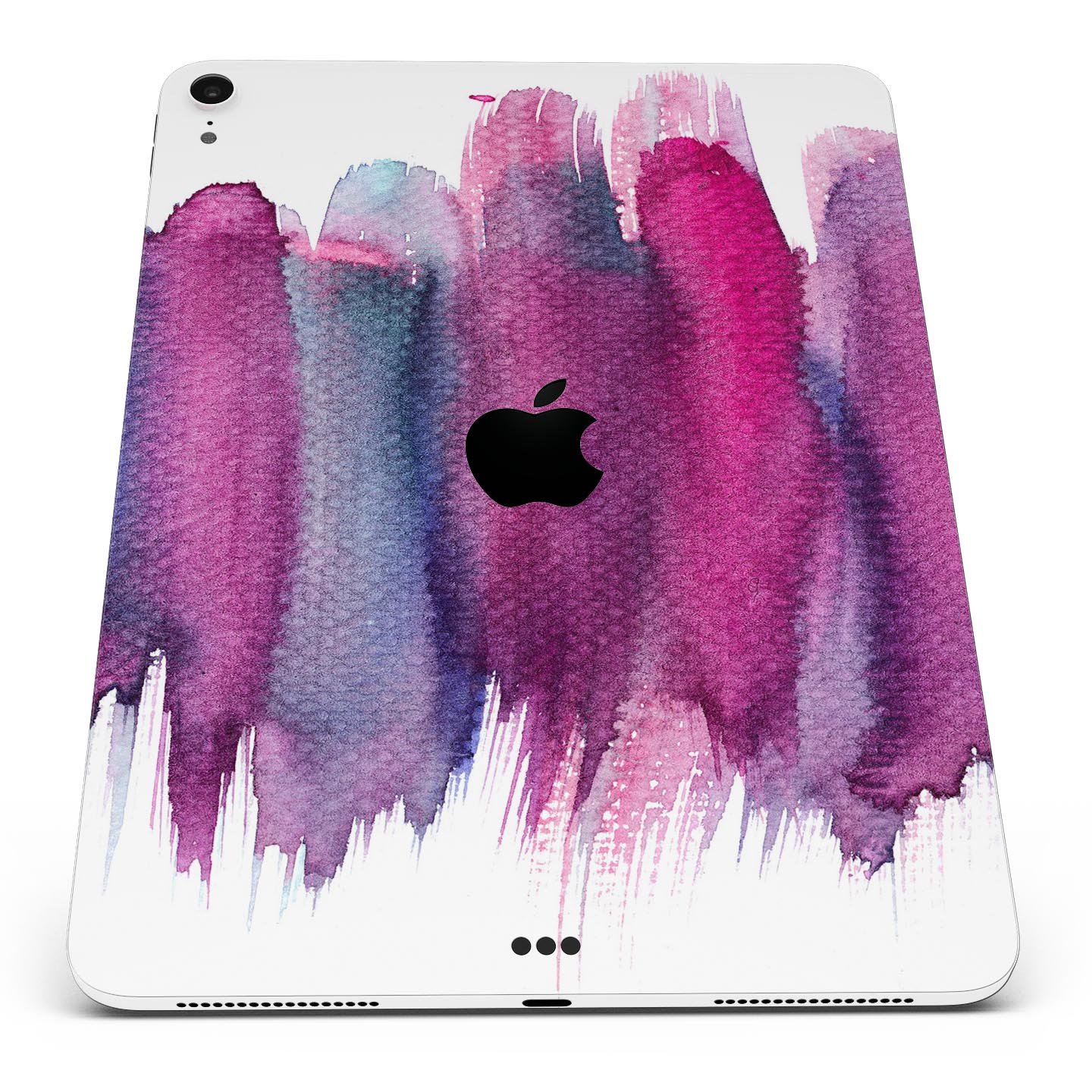 Violet Mixed Watercolor skin decal for Apple iPad Pro, showcasing vibrant colors and a sleek design for device protection.