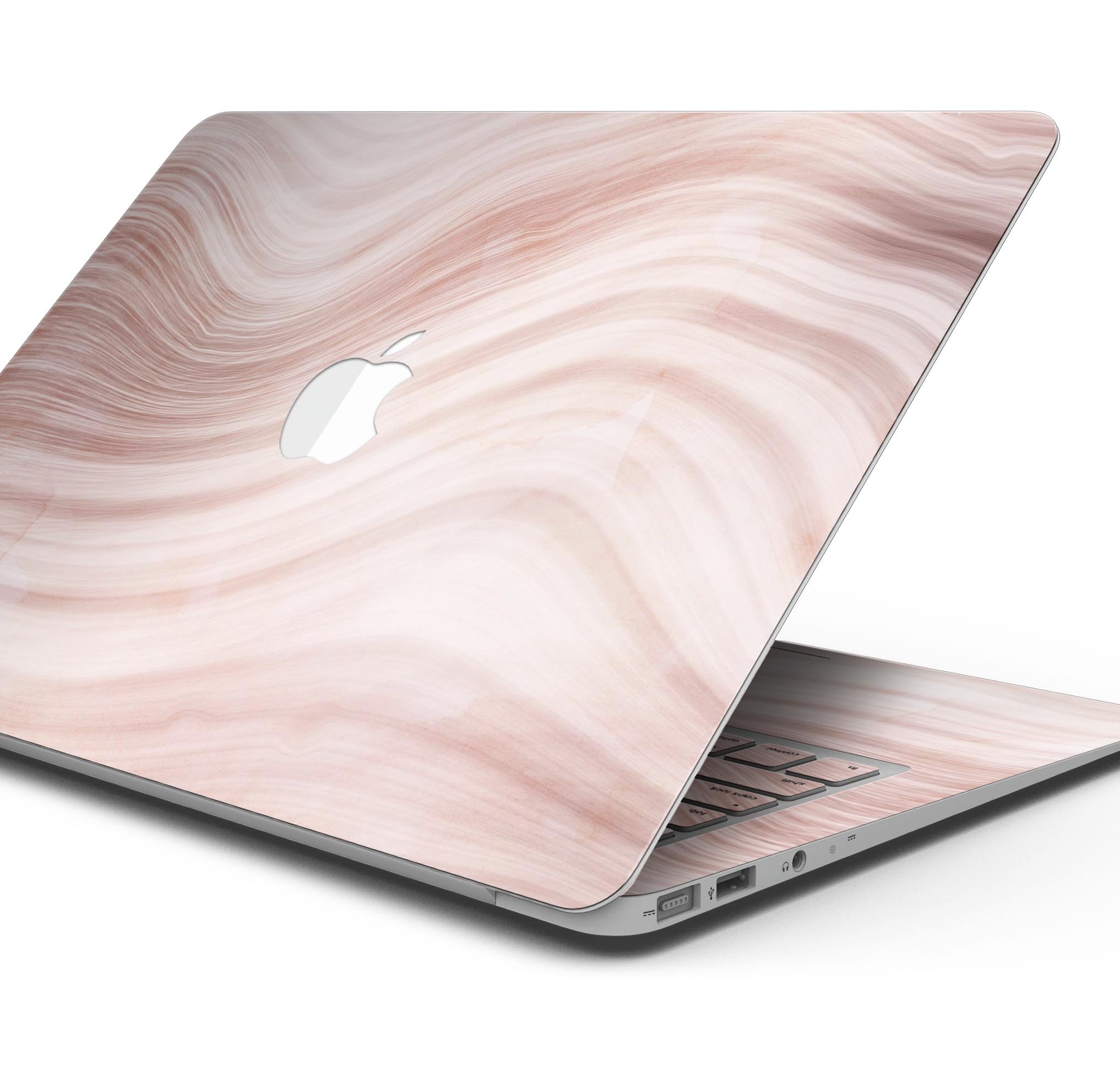 Vivid Agate Vein Slice Skin Decal Wrap Kit for MacBook, showcasing vibrant colors and a sleek design.