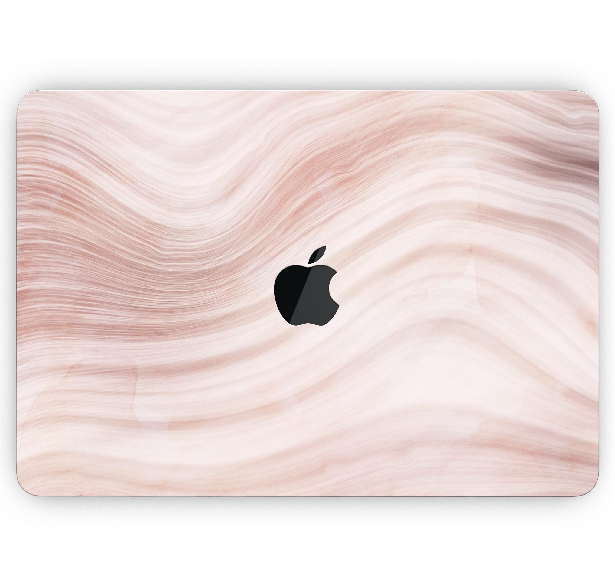 Vivid Agate Vein Slice Skin Decal Wrap Kit for MacBook, showcasing a colorful agate design with a glossy finish.