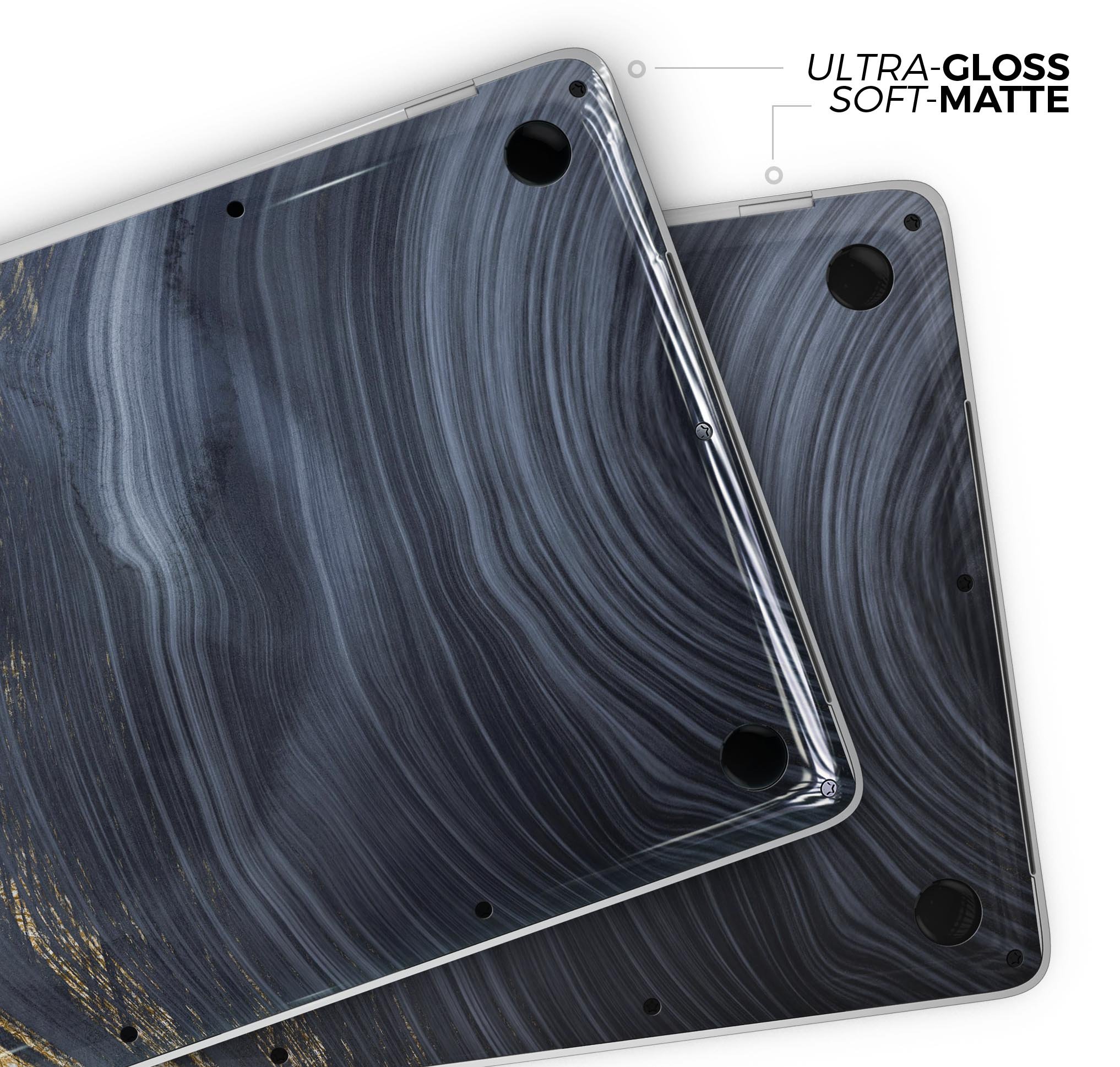 Vivid Agate Vein Slice Skin Decal Wrap Kit for MacBook, showcasing a colorful and intricate design with a glossy finish.