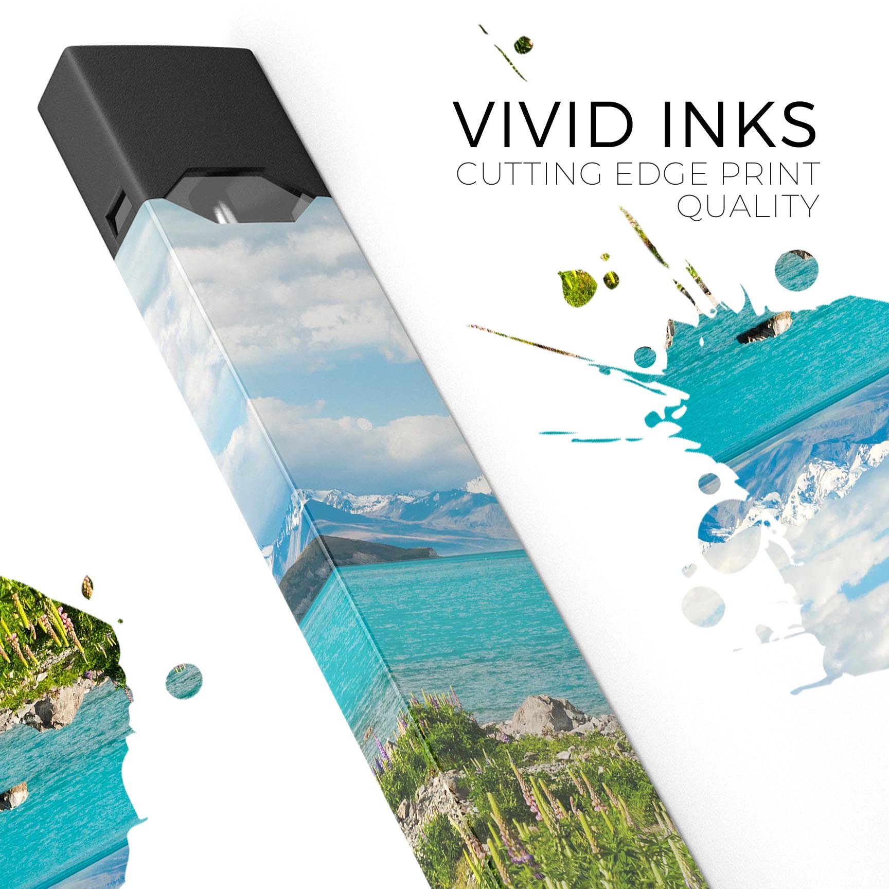 Vivid Paradise Premium Decal Skin-Wrap Sticker designed for JUUL vaping device, showcasing vibrant colors and a sleek design.