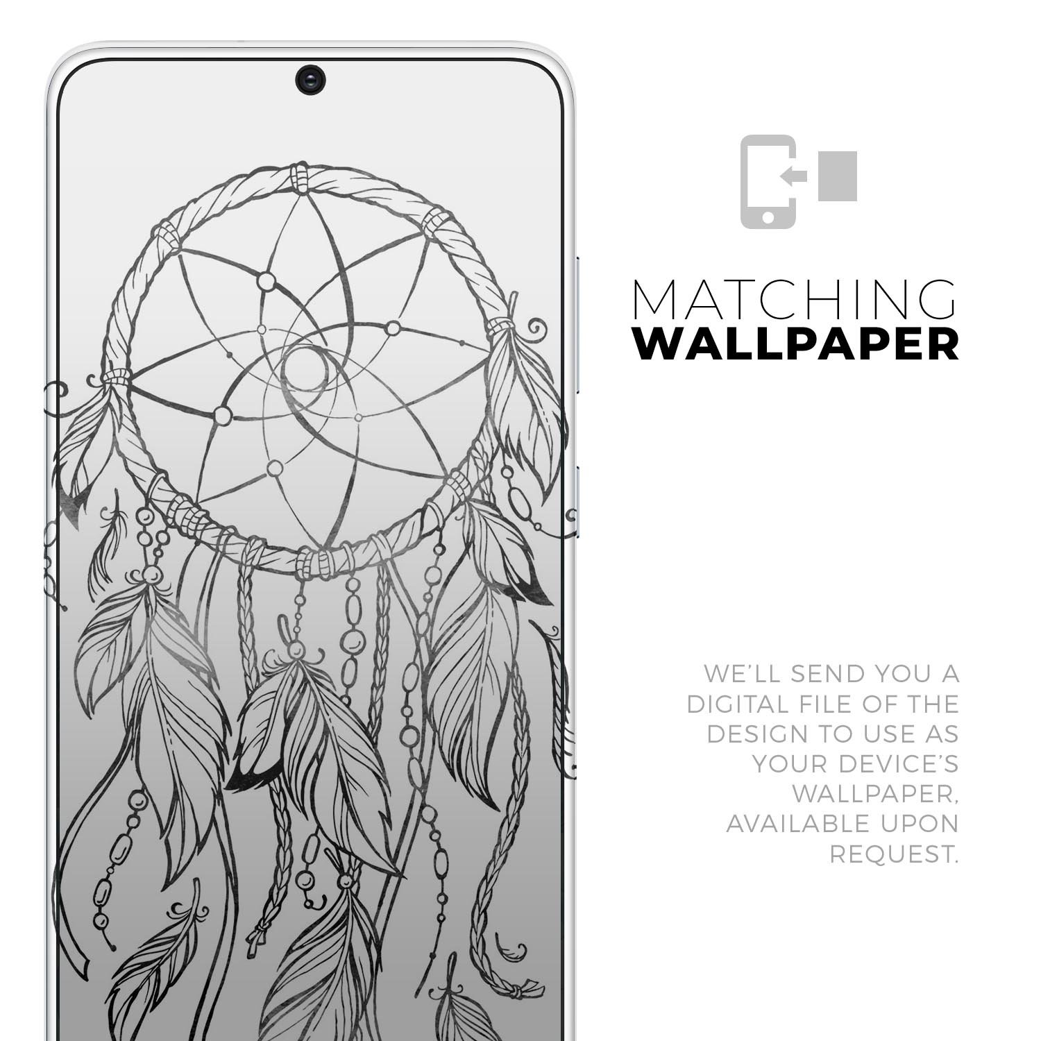 WaterColor Dreamcatchers v11 skin for Samsung Galaxy S20, showcasing vibrant colors and a sleek design.