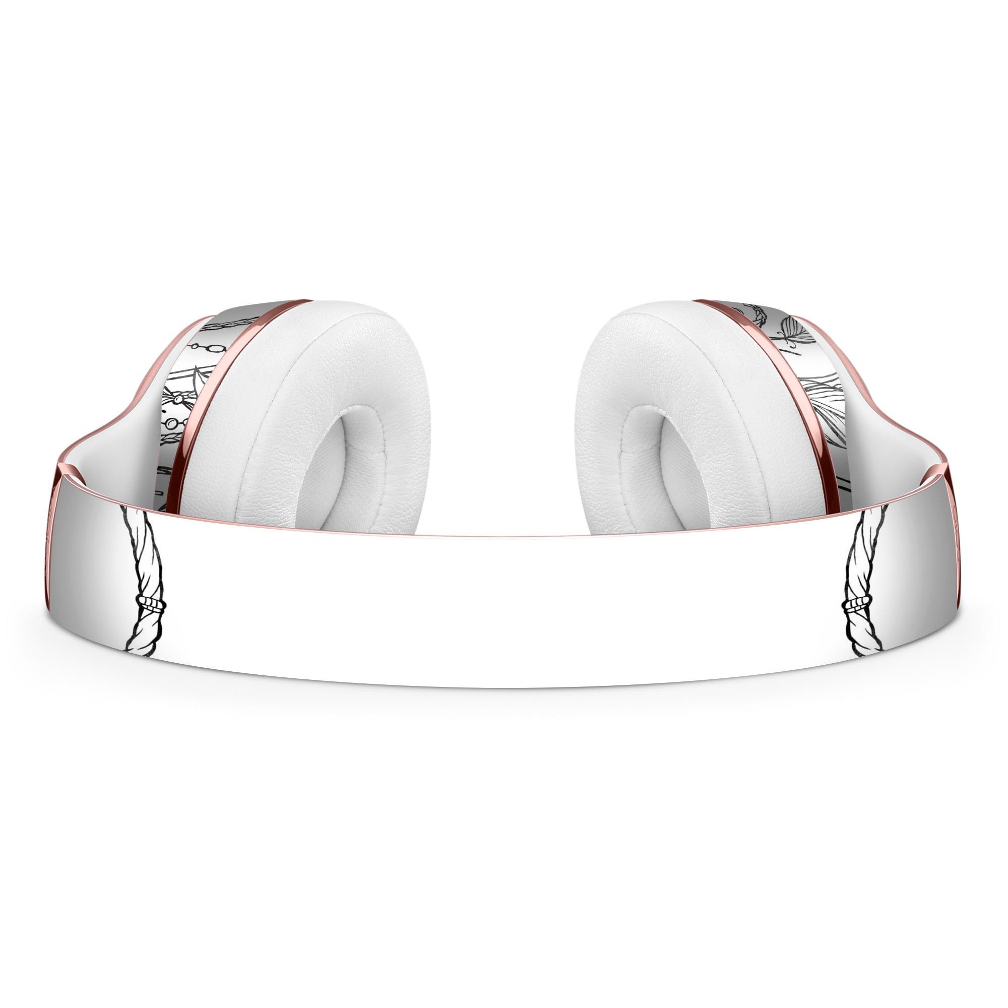 WaterColor Dreamcatchers skin kit for Beats by Dre Solo 3 Wireless headphones, showcasing vibrant colors and unique design.