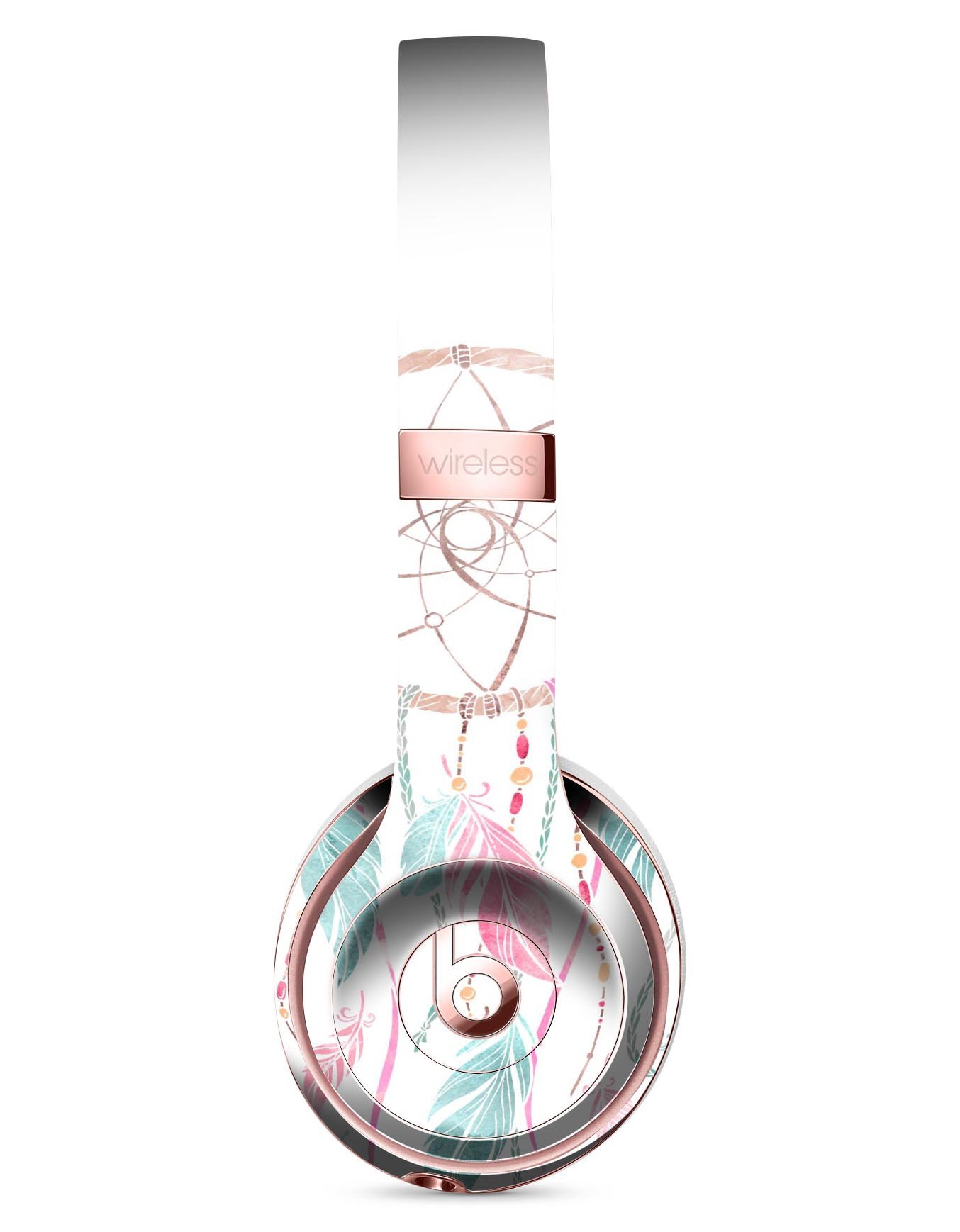 WaterColor Dreamcatchers v2 Full-Body Skin Kit for Beats by Dre Solo 3 Wireless Headphones, showcasing vibrant watercolor design.