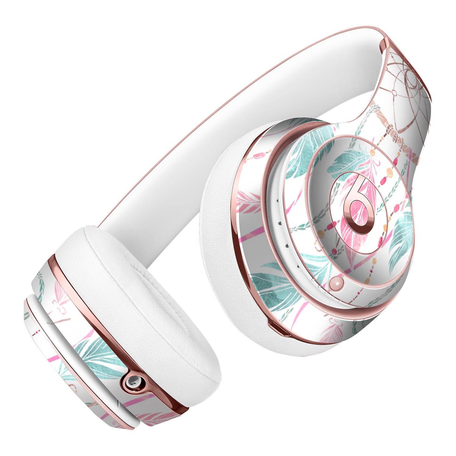 WaterColor Dreamcatchers v2 Full-Body Skin Kit for Beats by Dre Solo 3 Wireless Headphones, showcasing vibrant watercolor design.