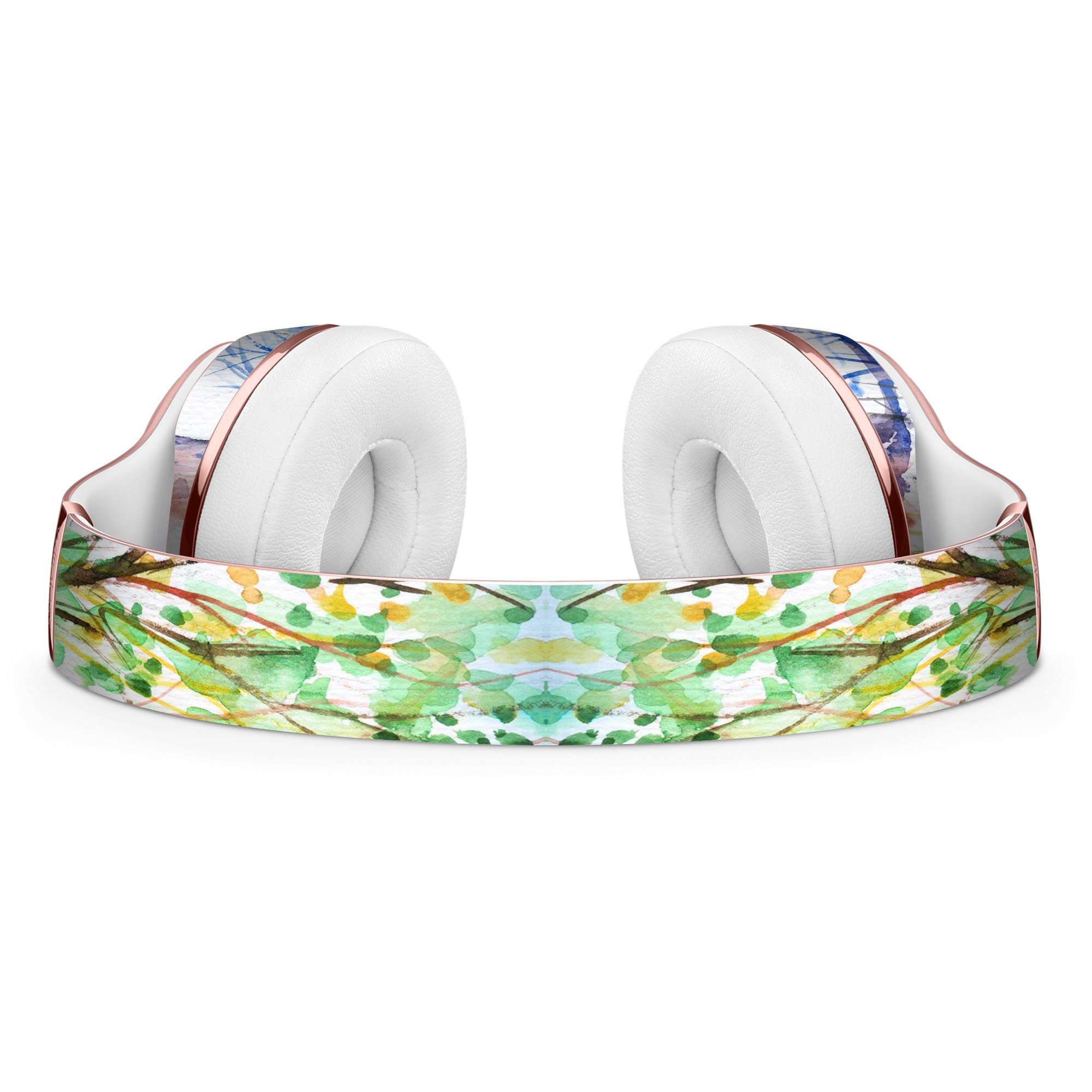 WaterColor Vivid Tree Full-Body Skin Kit designed for Beats by Dre Solo 3 Wireless Headphones, showcasing vibrant colors and intricate patterns.