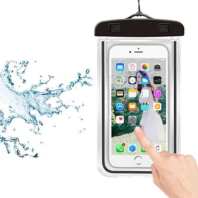 Waterproof Phone Pouch from Sexikinis Swim, made of durable PVC, ideal for protecting phones during water activities.