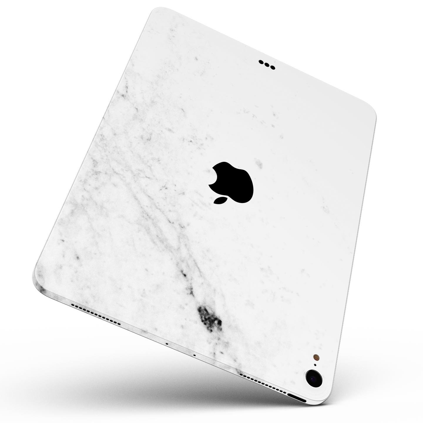White and Black Marble Surface Full Body Skin Decal for Apple devices, showcasing a stylish marble design with premium finish.