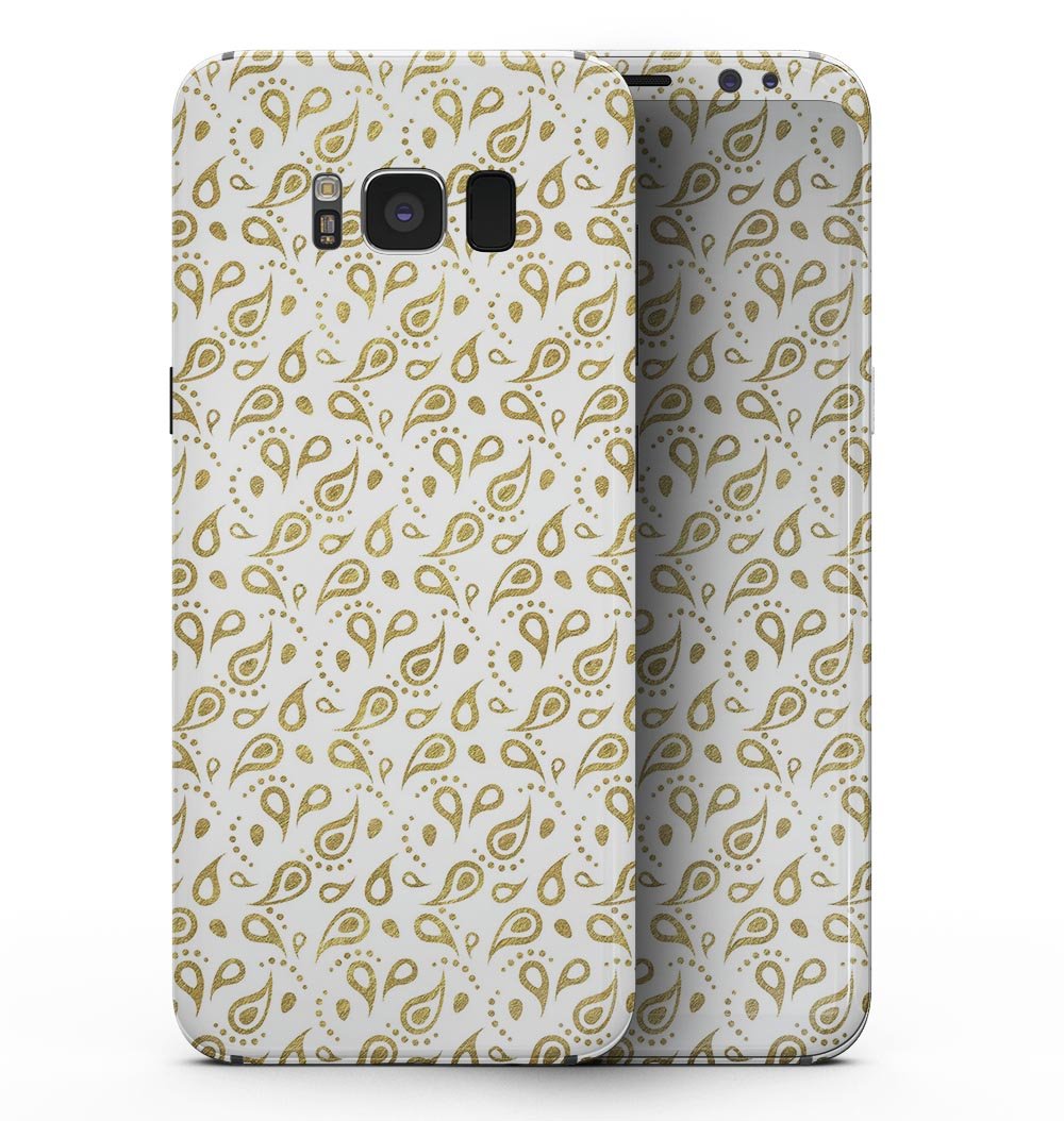 Patterned phone with gold designs