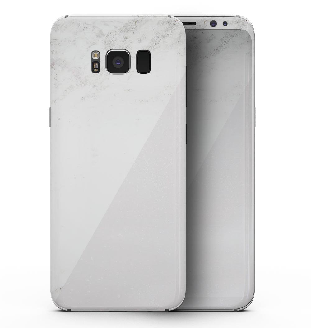 White and Neutral Marble Slab skin for Samsung Galaxy S8, showcasing a stylish marble design that fits perfectly on the device.