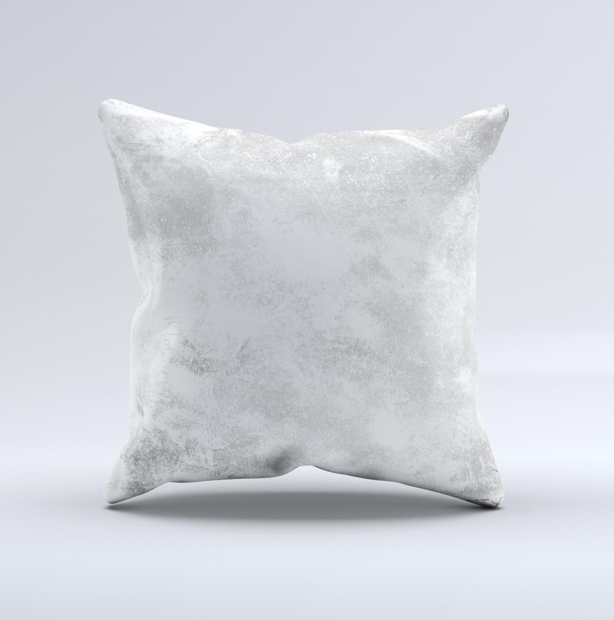 A decorative throw pillow featuring a white cracked rock surface design, handcrafted in Virginia with high-quality materials.